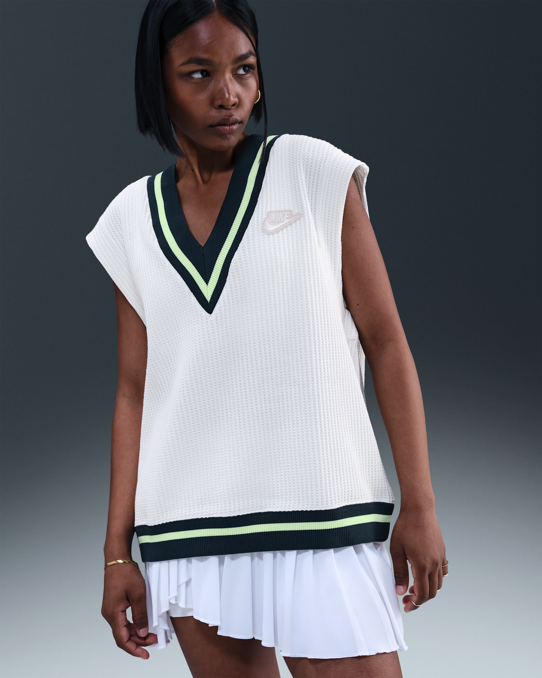 Nike Sportswear Women's Waffle-Knit Vest - Sail/Sail