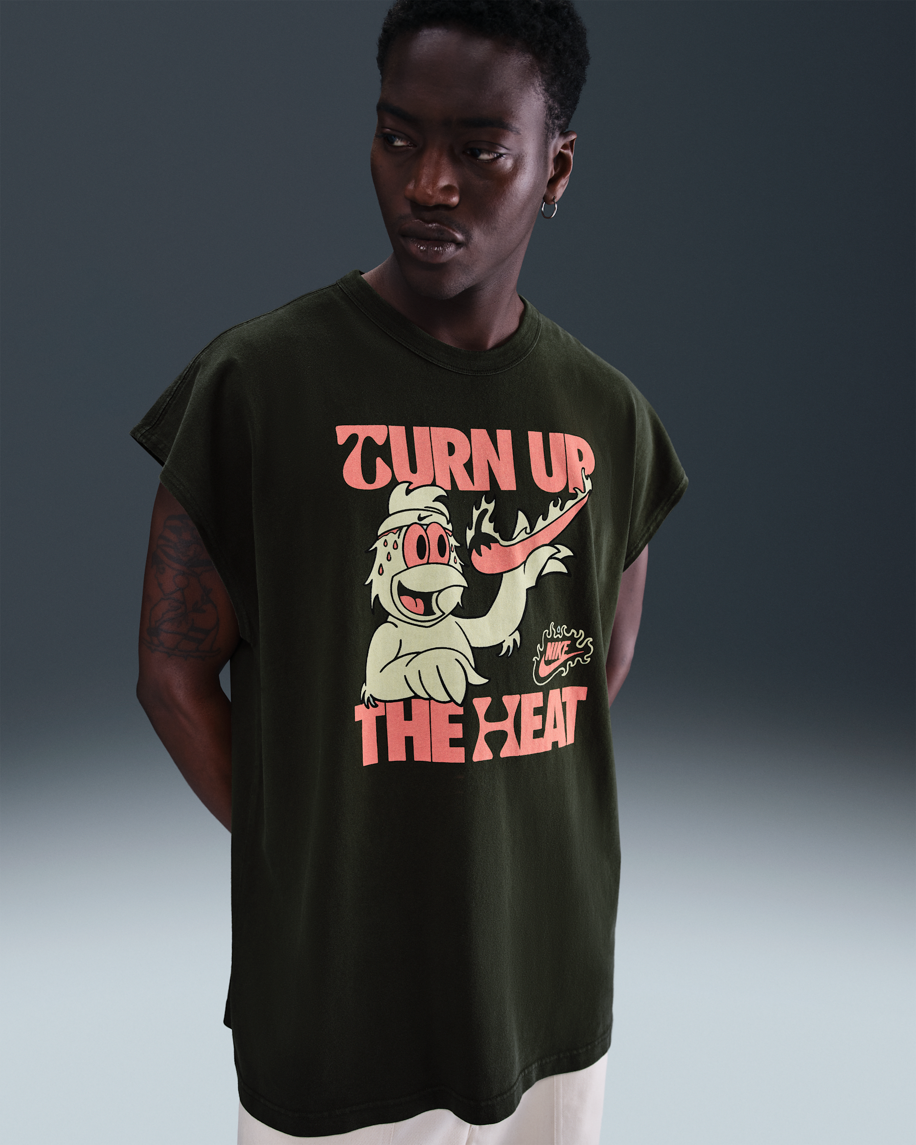 Nike Sportswear Sole Food Sleeveless T-Shirt - Sequoia