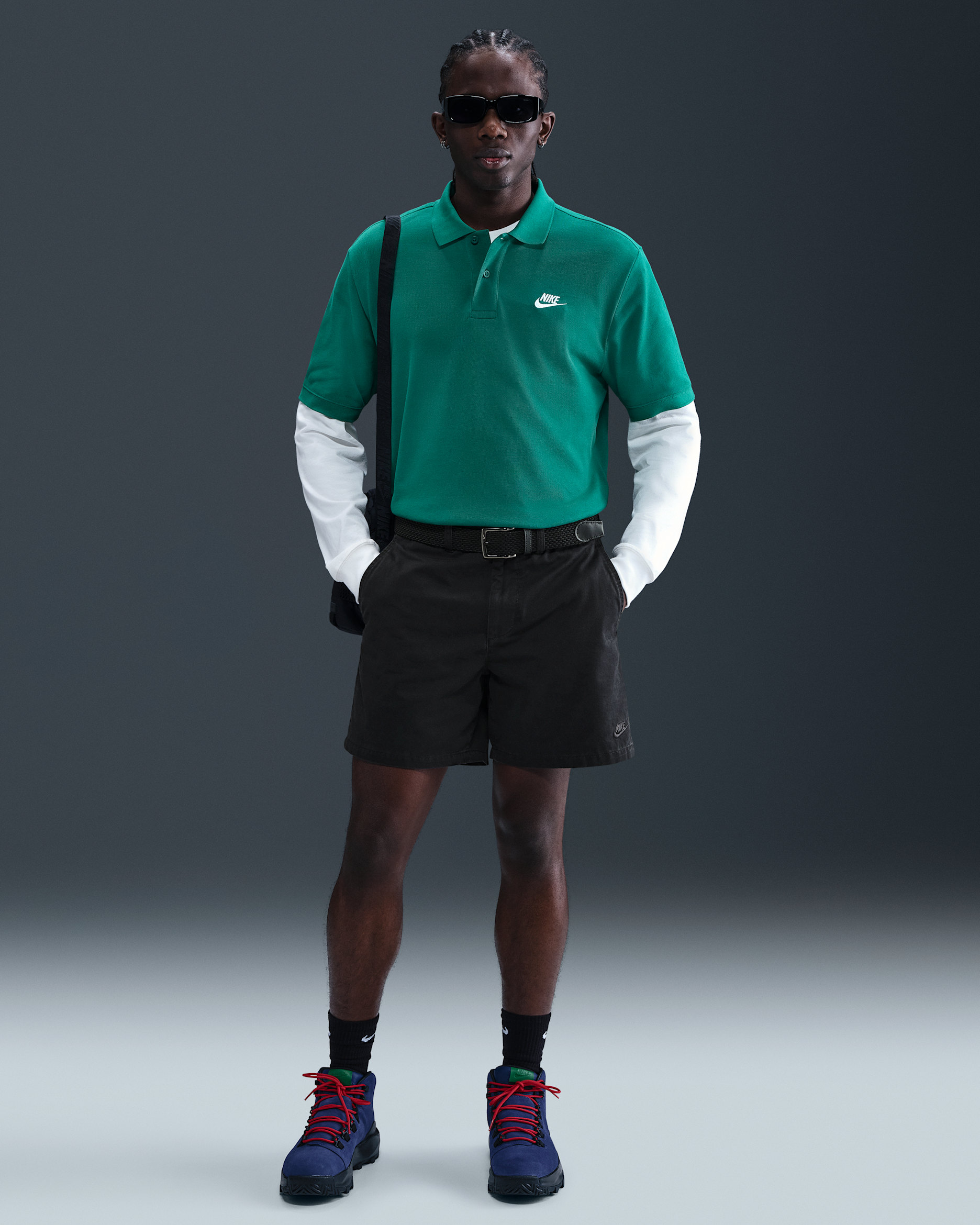 Shorts chinos con efecto lavado para hombre Nike Club - Negro/Negro