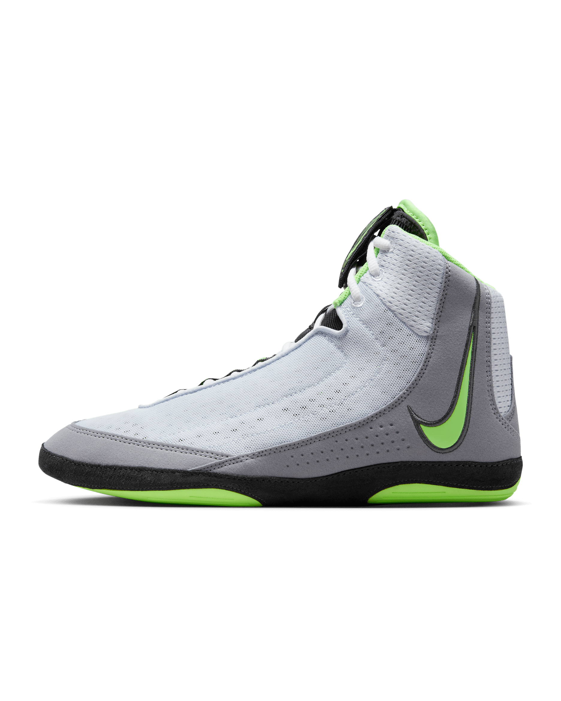 Nike Inflict 4 Wrestling Shoes - Football Grey/Anthracite/White/Lime Blast