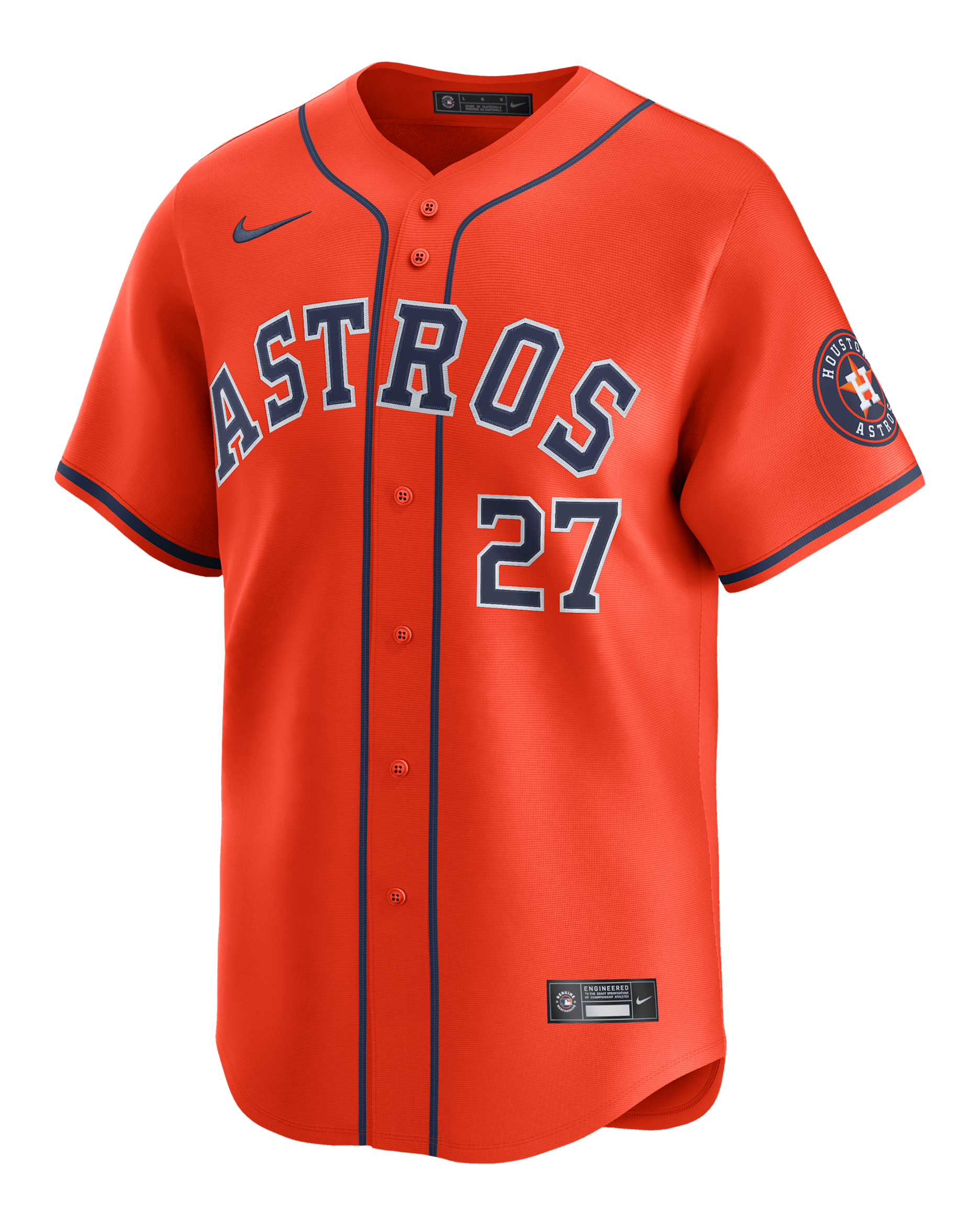 Jose Altuve Houston Astros Men's Nike Dri-FIT ADV MLB Limited Jersey - Orange