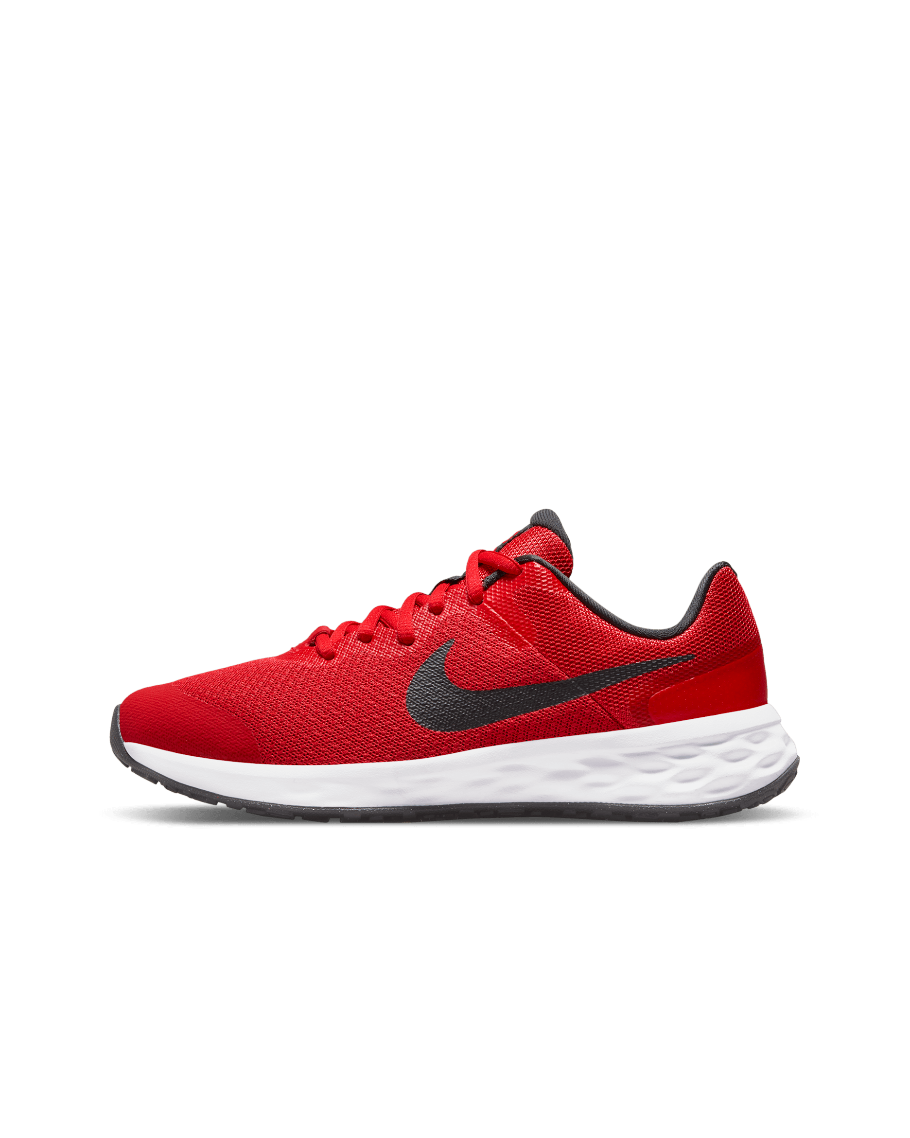 Nike Revolution 6 Older Kids' Road Running Shoes - University Red/Black
