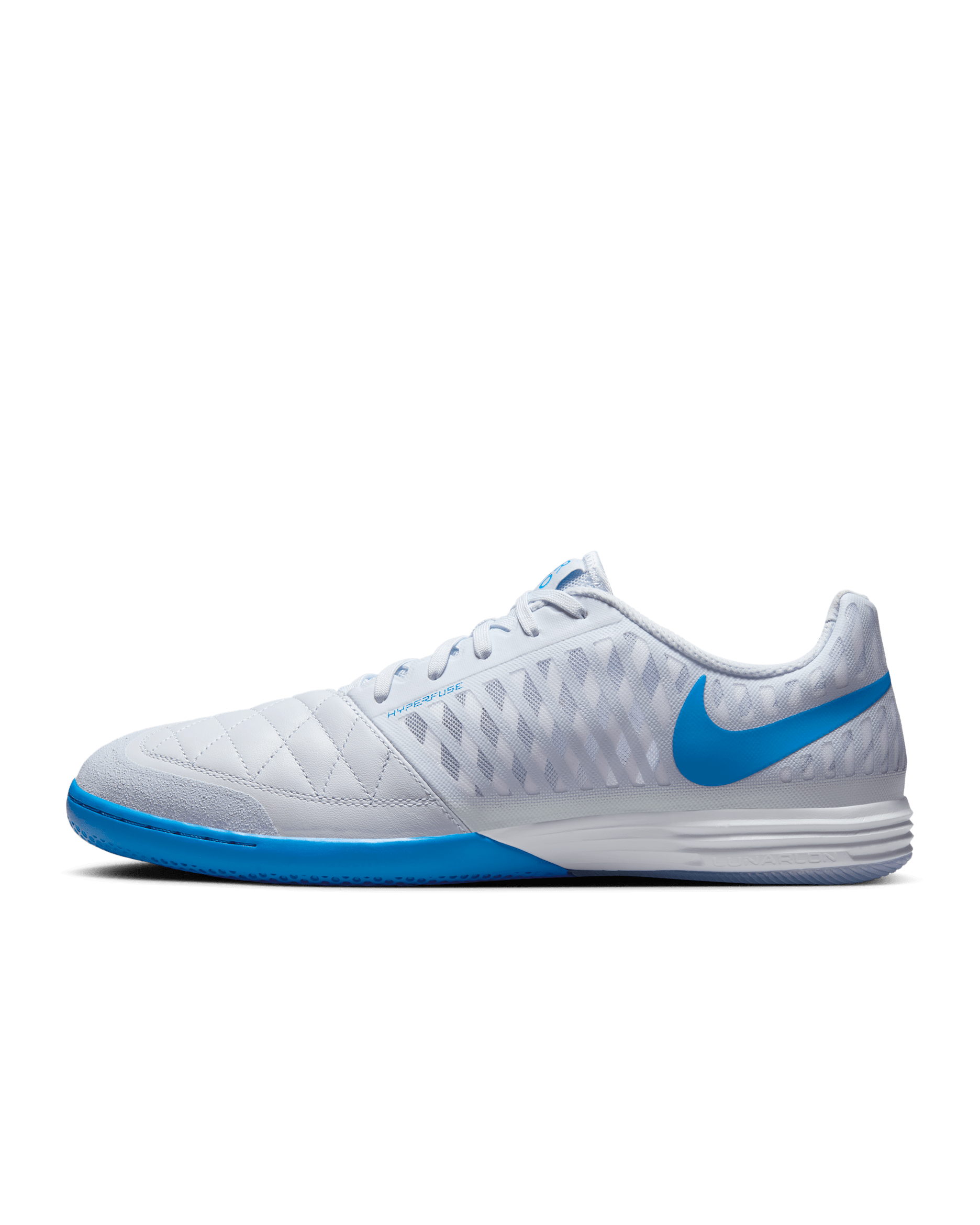 Nike Lunar Gato II Indoor Court Low-Top Football Shoes - Football Grey/Light Photo Blue