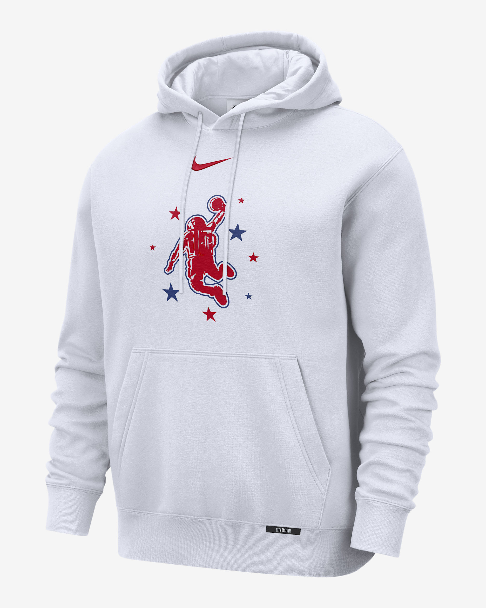 Houston Rockets City Edition Men's Nike Club Hoodie - White