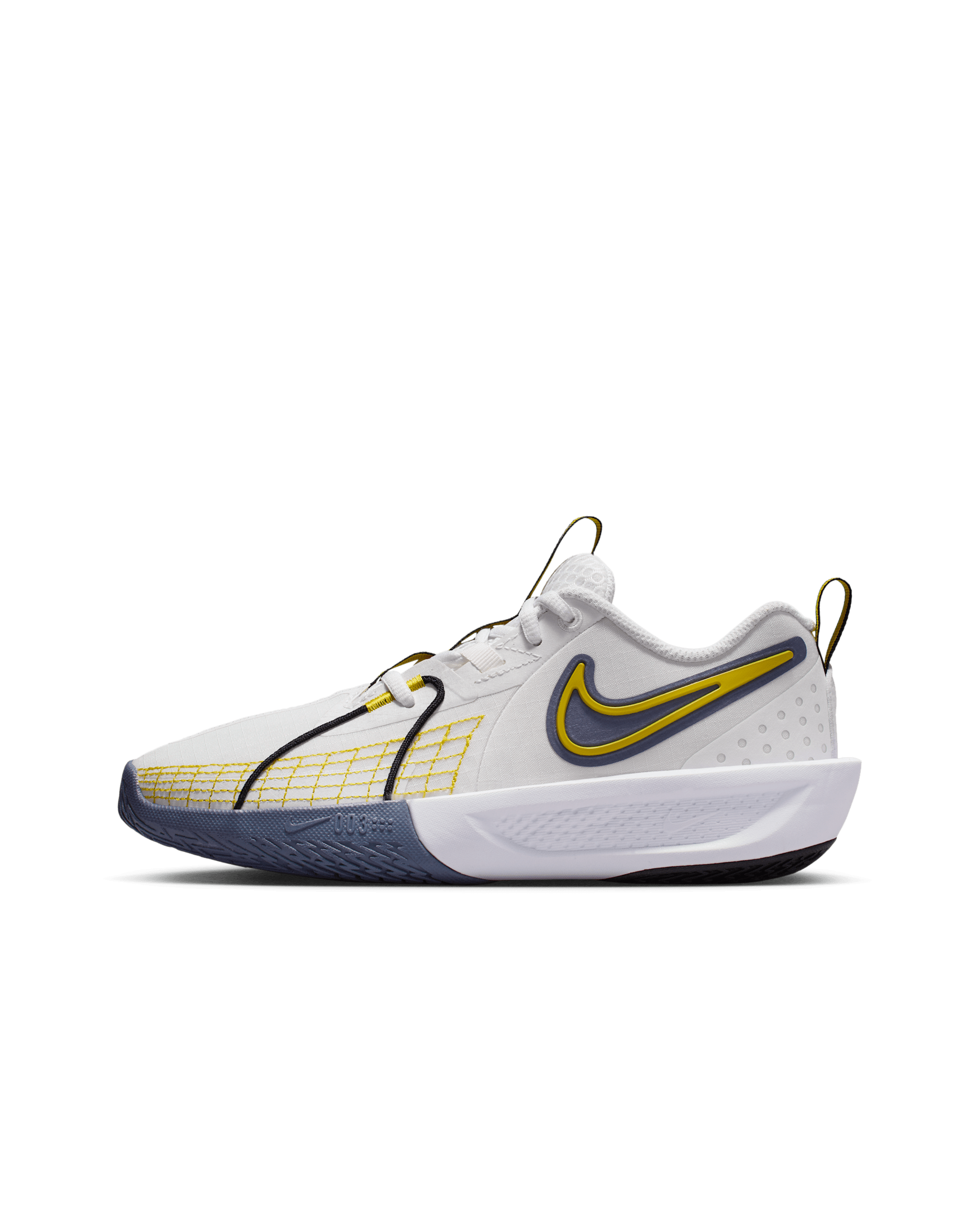 Nike G.T. Cut 3 SE 大童籃球鞋 - Summit White/Light Carbon/黑色/Bright Citron