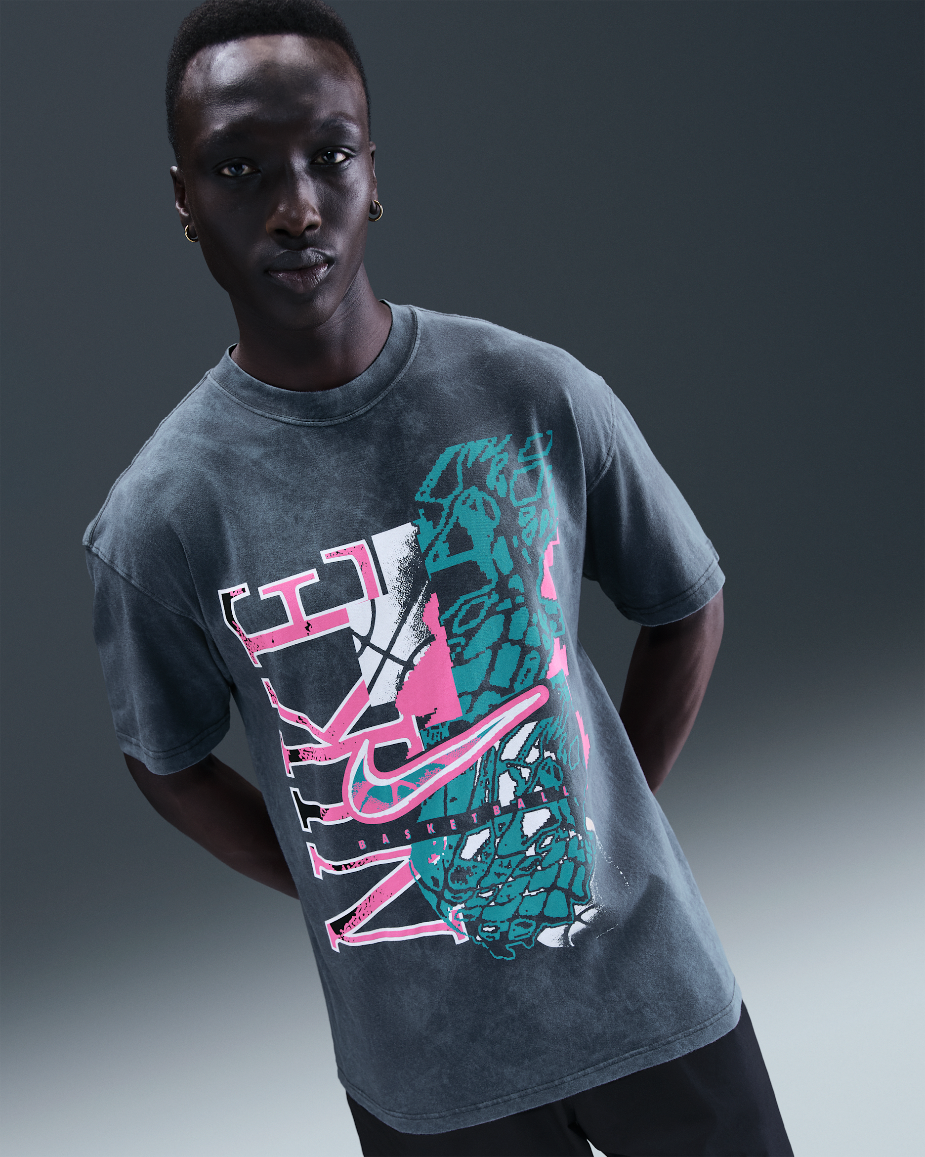 Playera de básquetbol para hombre Nike - Antracita