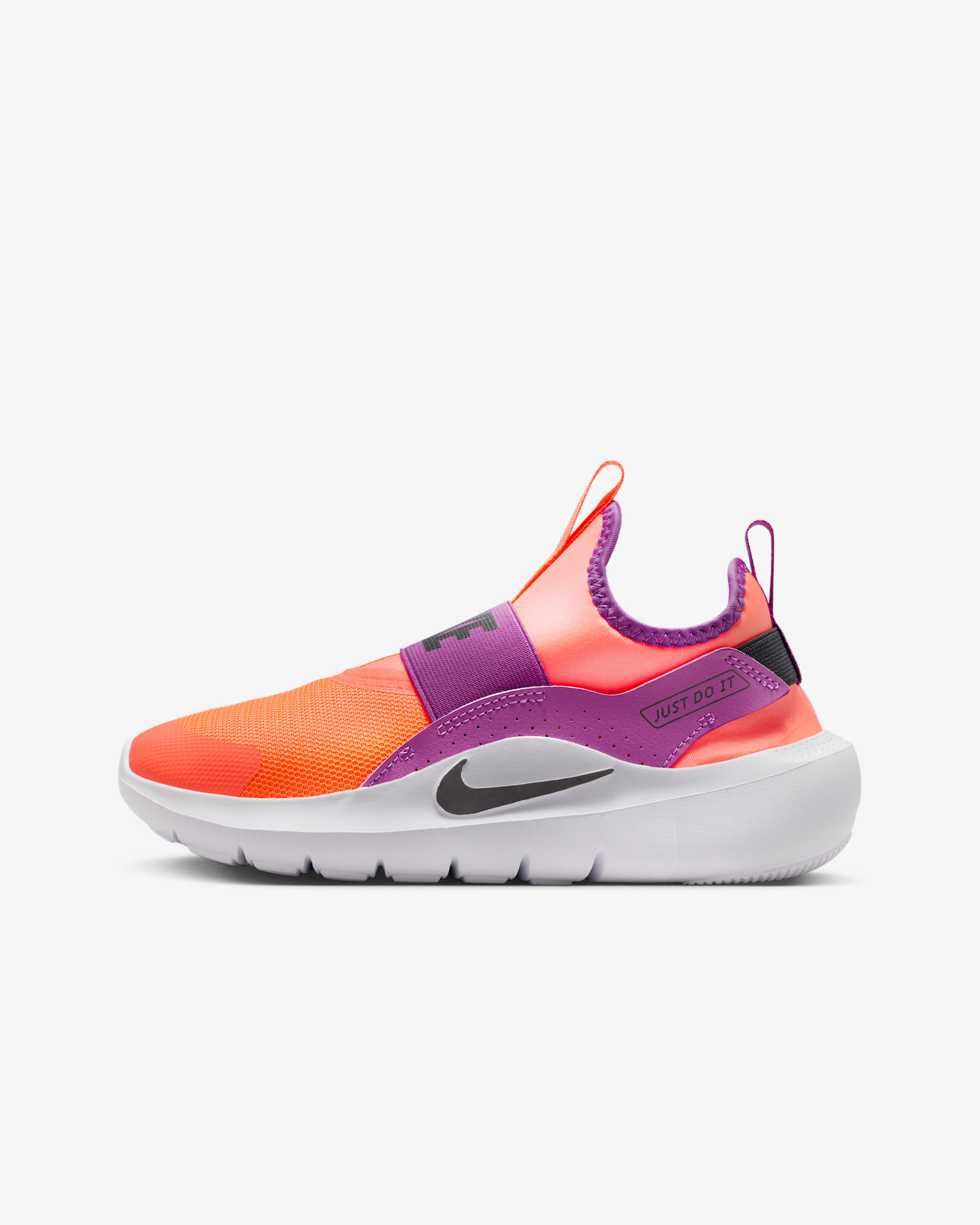 Nike Flex Runner 4 Big Kids' Running Shoes - Bright Mango/Vivid Purple/White/Anthracite