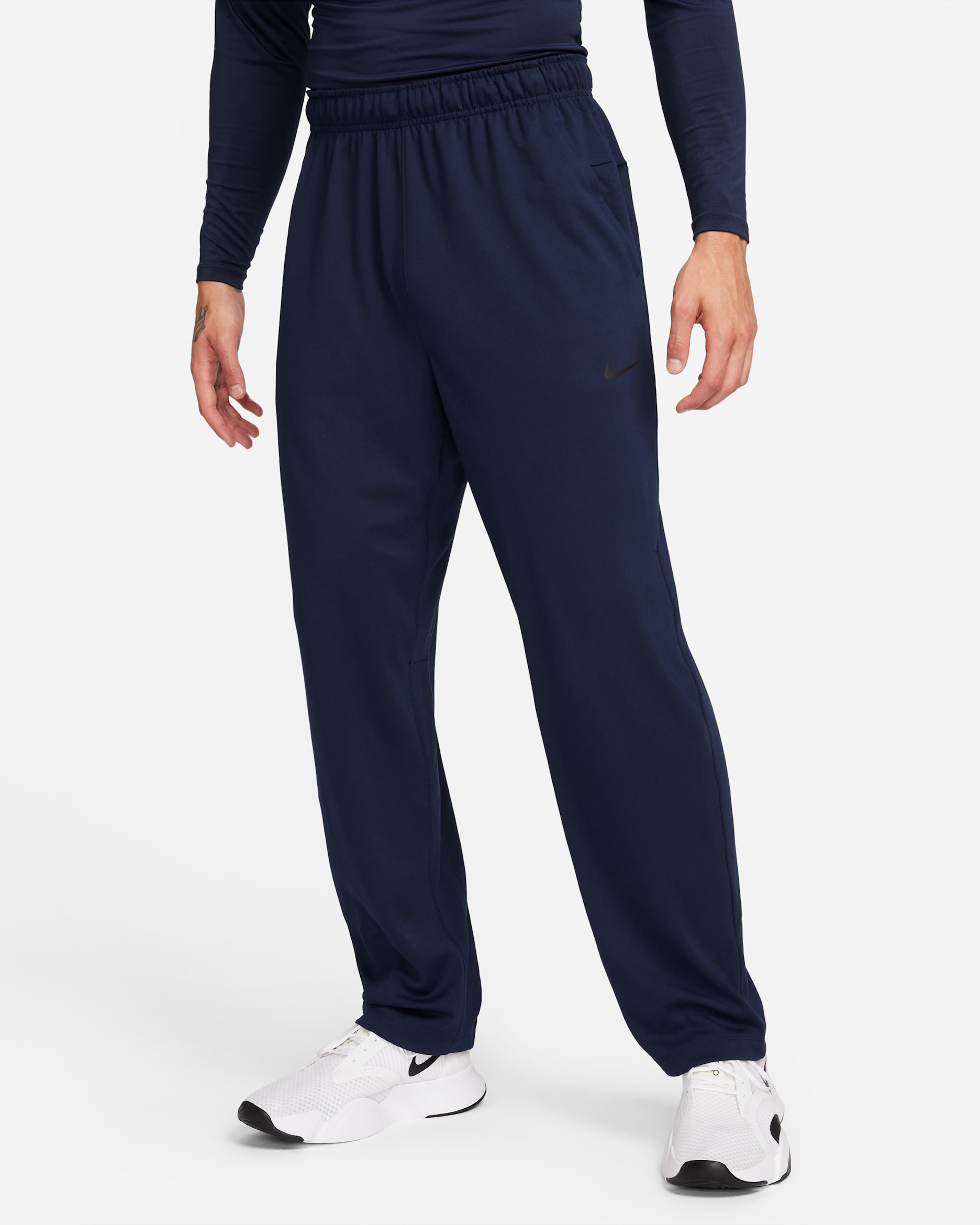 Nike Totality Men's Dri-FIT Open Hem Versatile Pants - Obsidian/Black