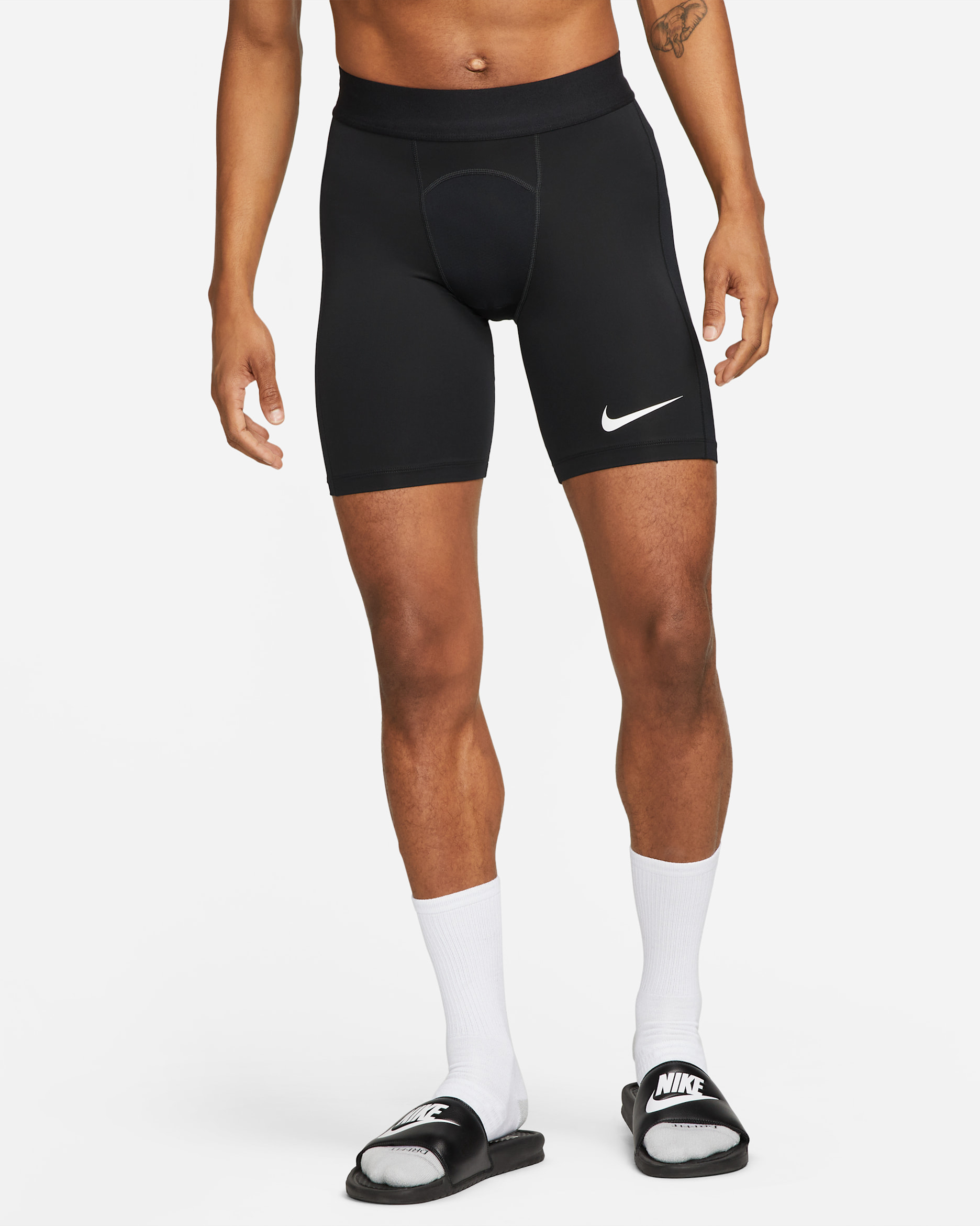 Nike Pro Dri-FIT Strike fotballshorts til herre - Svart/Hvit