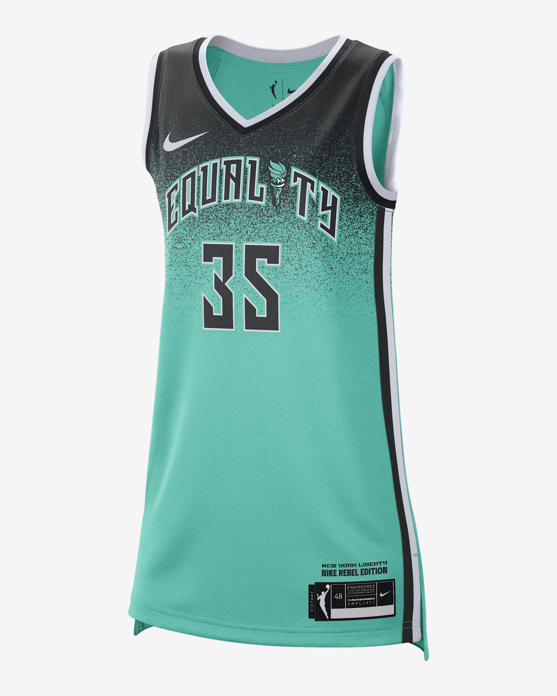 Jonquel Jones New York Liberty Nike Dri-FIT WNBA Victory Jersey - Mint