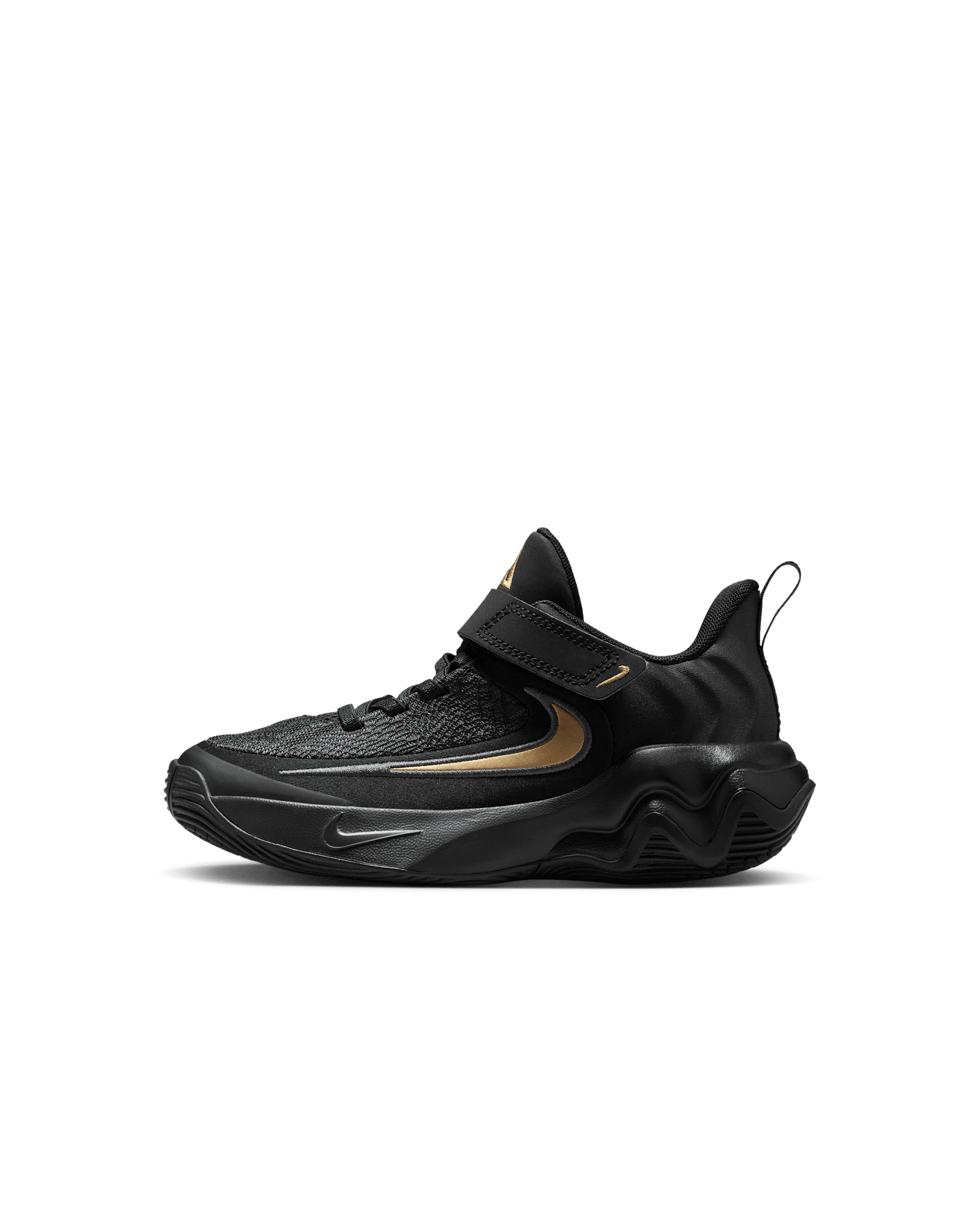Tenis para niños de preescolar Giannis Immortality 4 - Negro/Oro metalizado