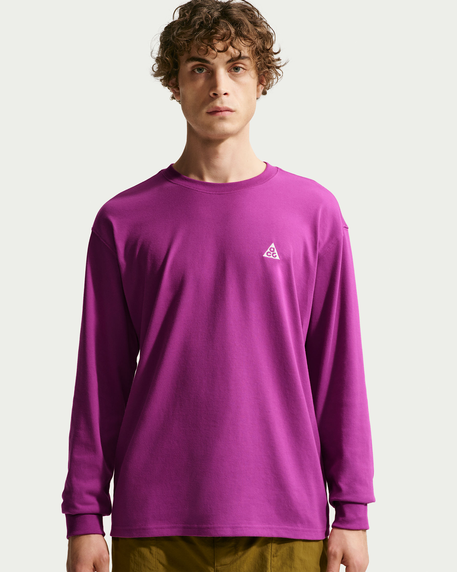 Nike ACG Men's Long-Sleeve T-Shirt - Bold Berry/Summit White