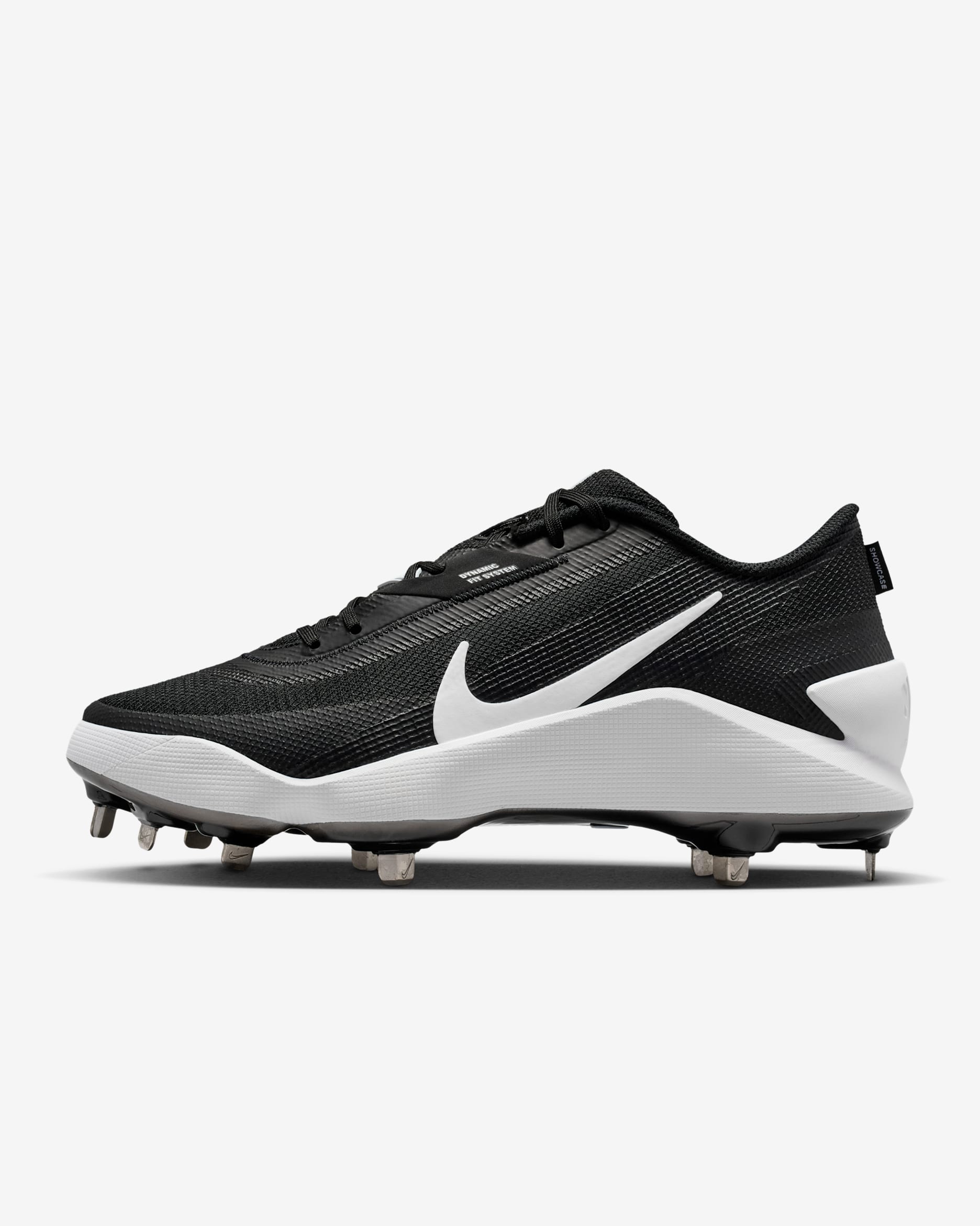 Nike Diamond Showcase MTL Baseball Cleats - Black/White
