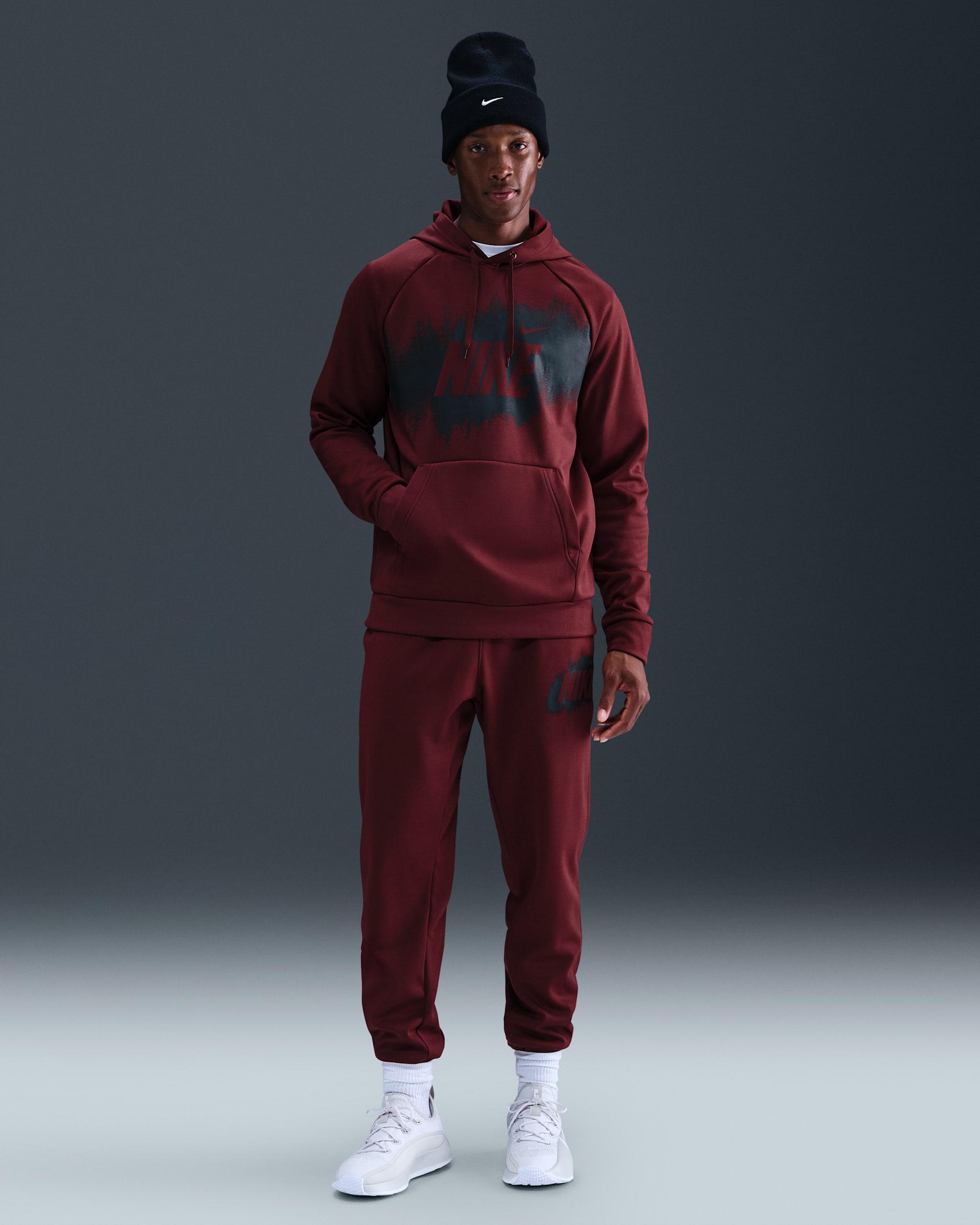 Nike Men's Therma-FIT Fleece Joggers - Dark Team Red