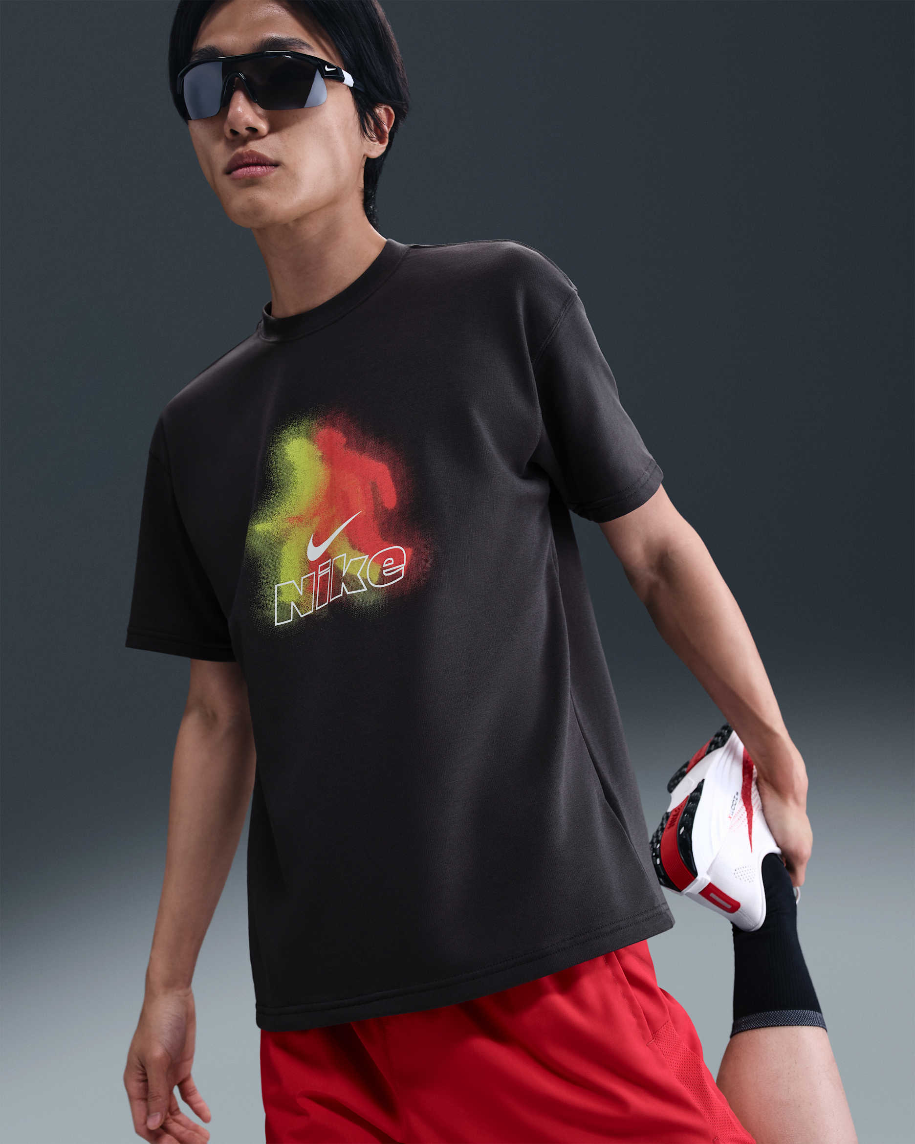 ナイキ メンズ ランニング マックス90 Tシャツ - オフノワール