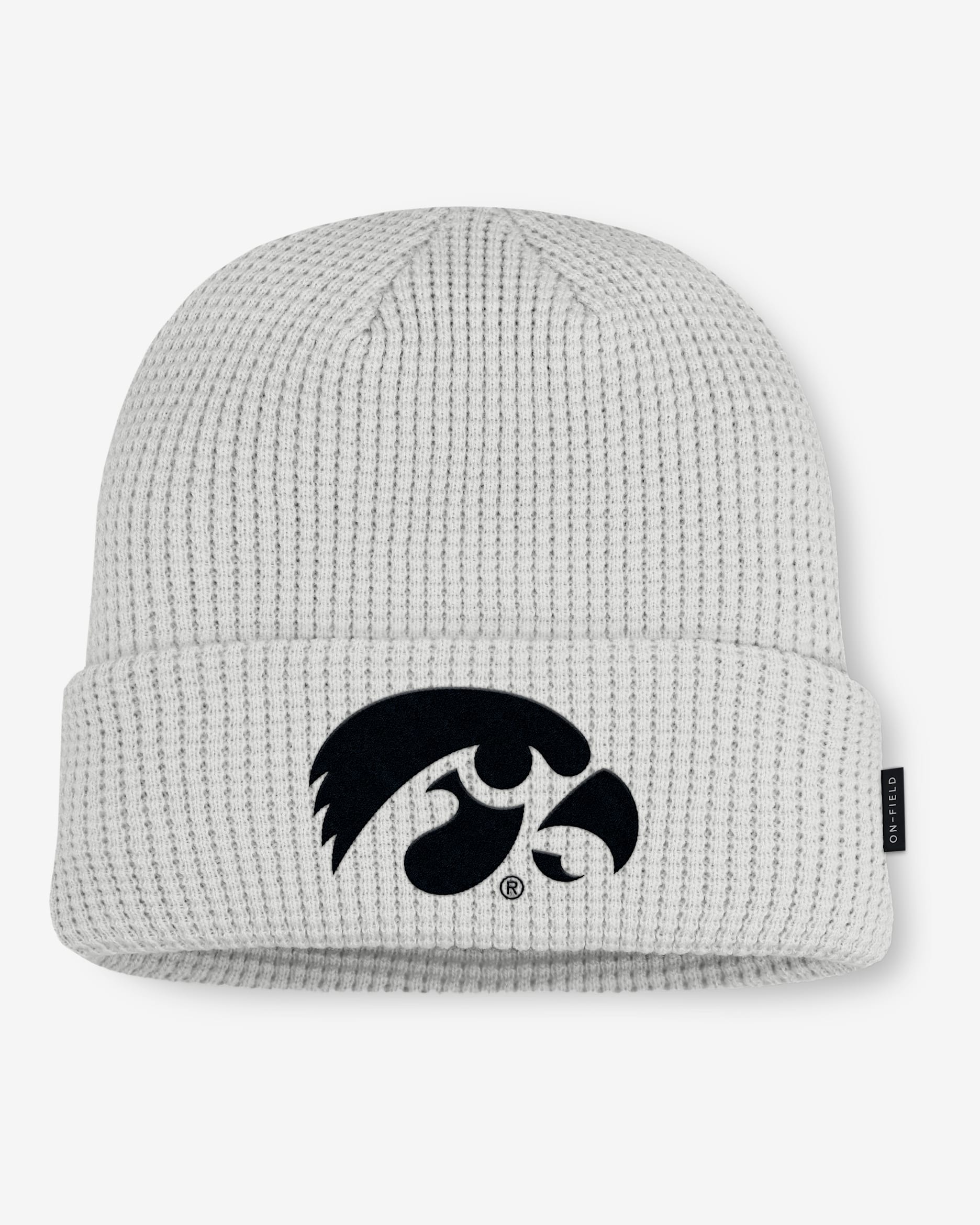 Iowa Utility Off-Field Men's Nike College Cuffed Beanie - Grey