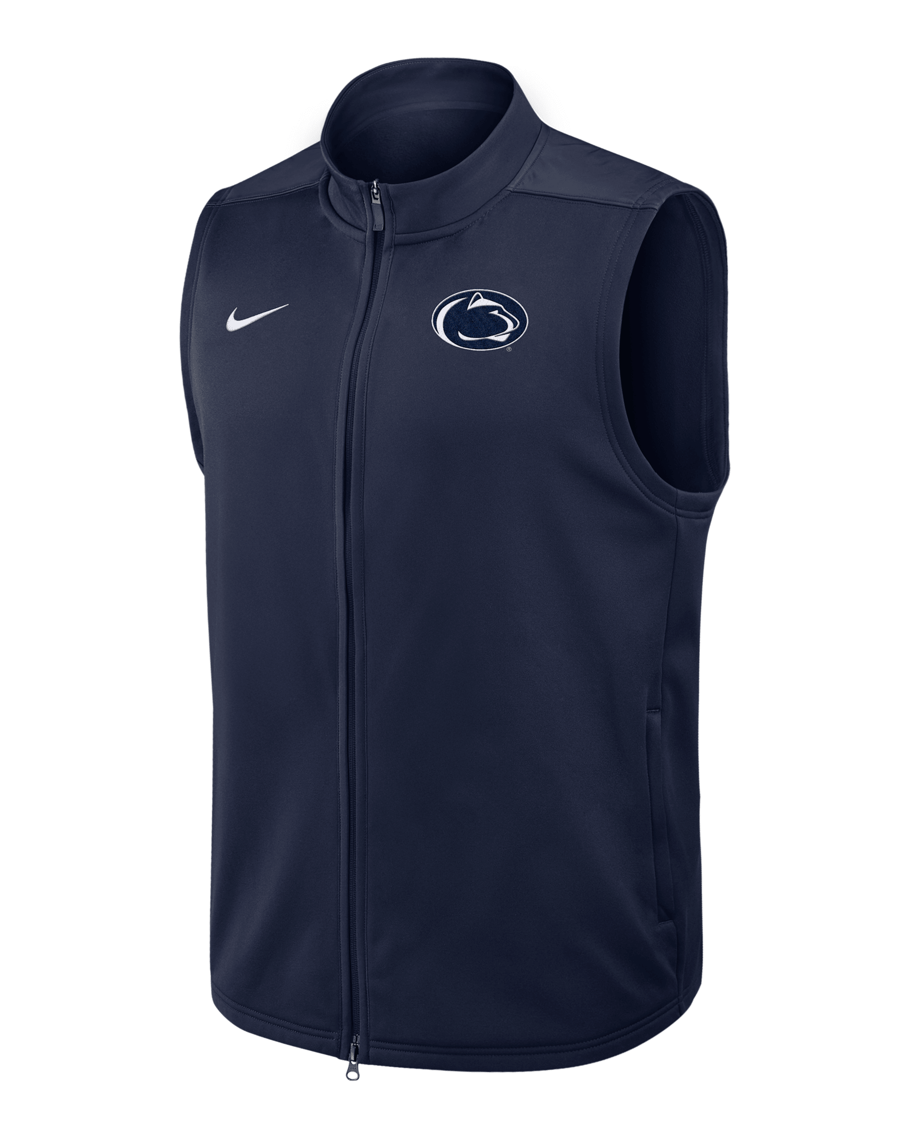 Penn State Victory Men's Nike Therma-FIT College Full-Zip Vest - Navy
