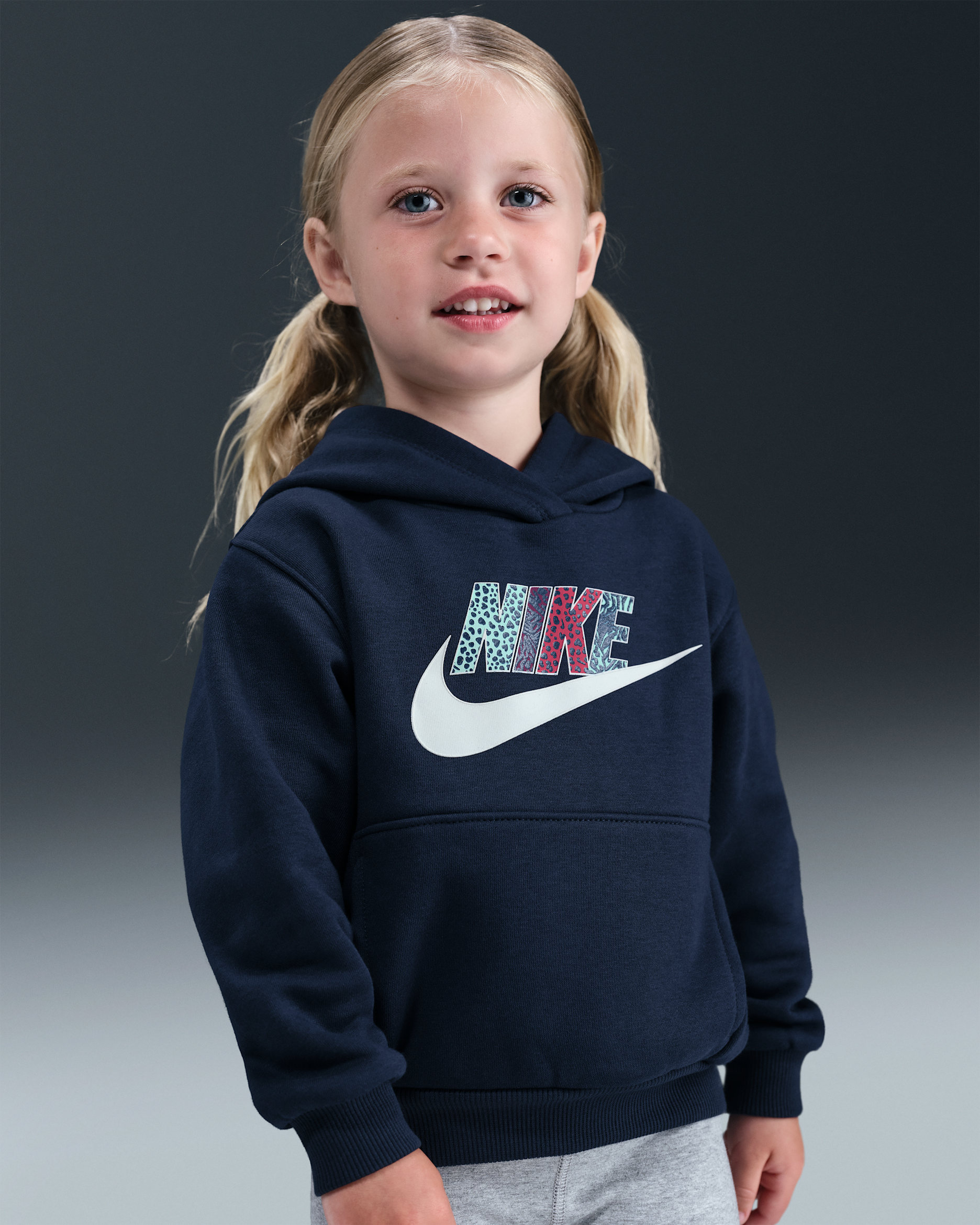 Nike Wild Warmth Toddler Pullover Hoodie - Midnight Navy