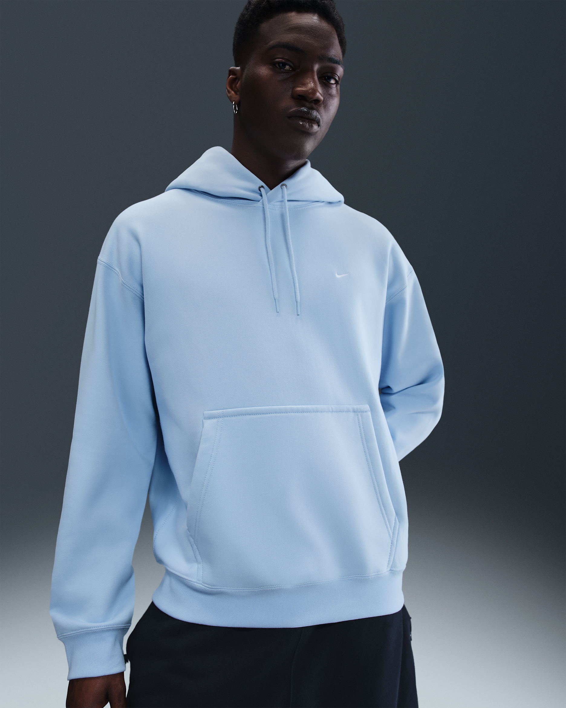Nike Solo Swoosh Dessuadora amb caputxa - Home - Celestine Blue/Celestine Blue/Blanc