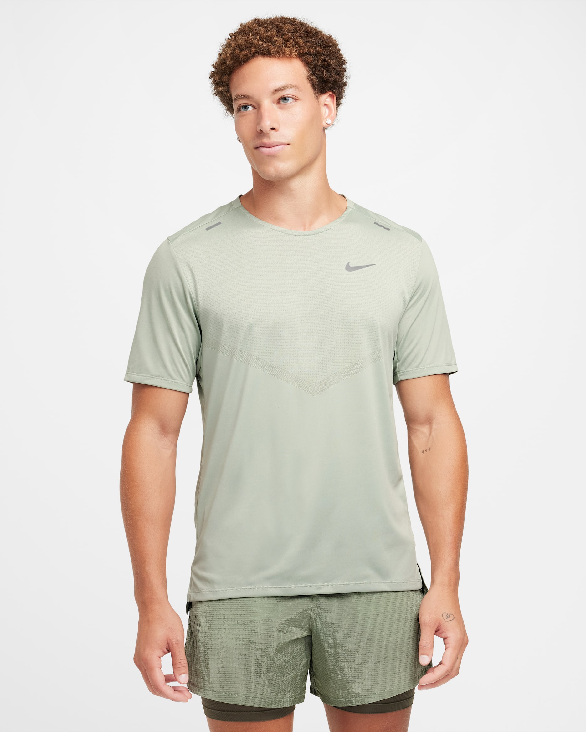 Nike Rise 365 Men's Dri-FIT Short-Sleeve Running Top - Jade Horizon