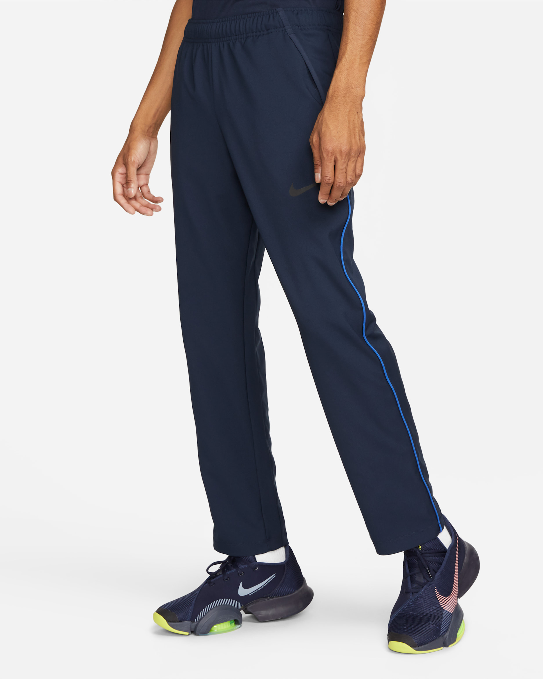 Pantalones de tejido Woven de entrenamiento Team para hombre Nike Dri-FIT - Obsidiana/Royal juego/Negro