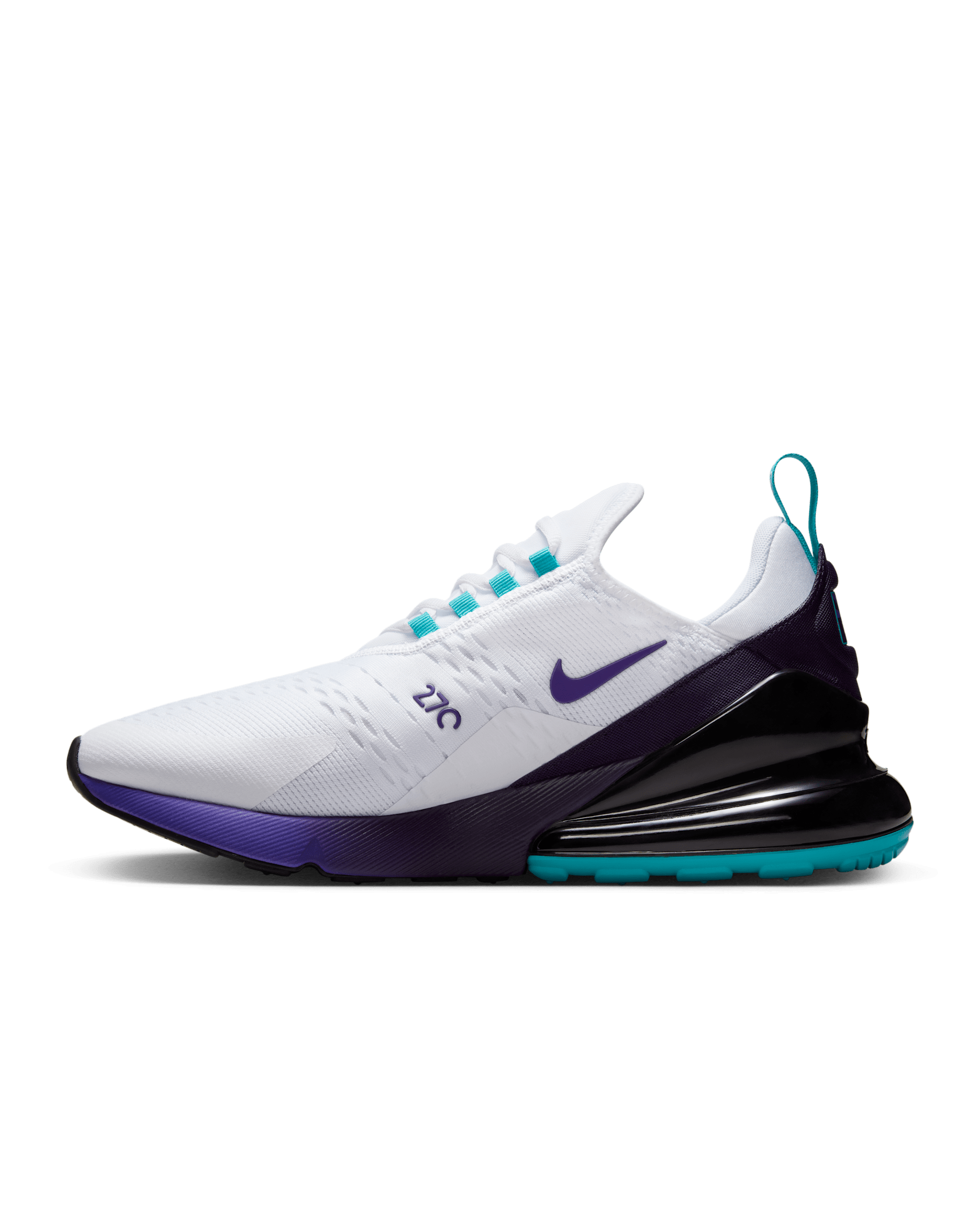 Arizona Diamondbacks Nike Air Max 270 Men's Shoes - White/Black/Court Purple