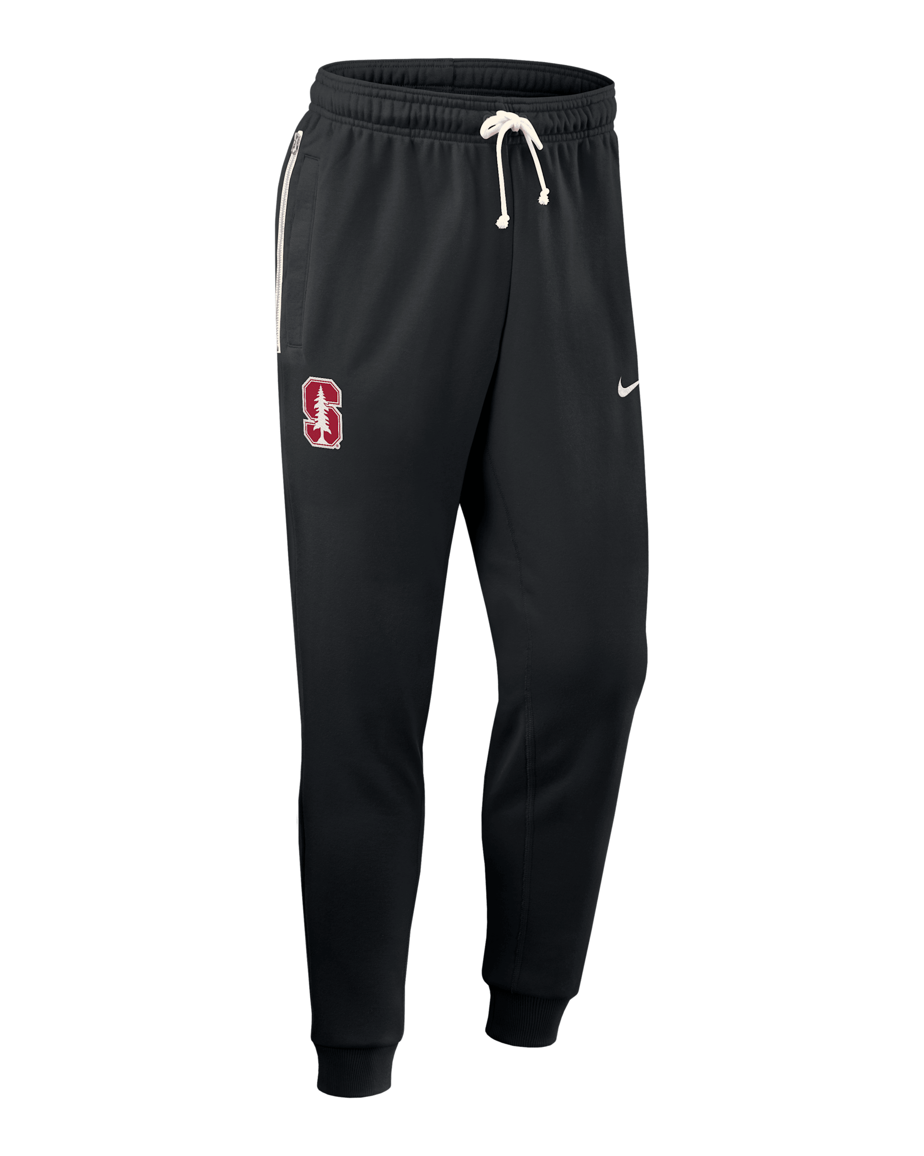 Pants universitarios Nike Dri-FIT entallados para hombre Stanford Sideline - Negro