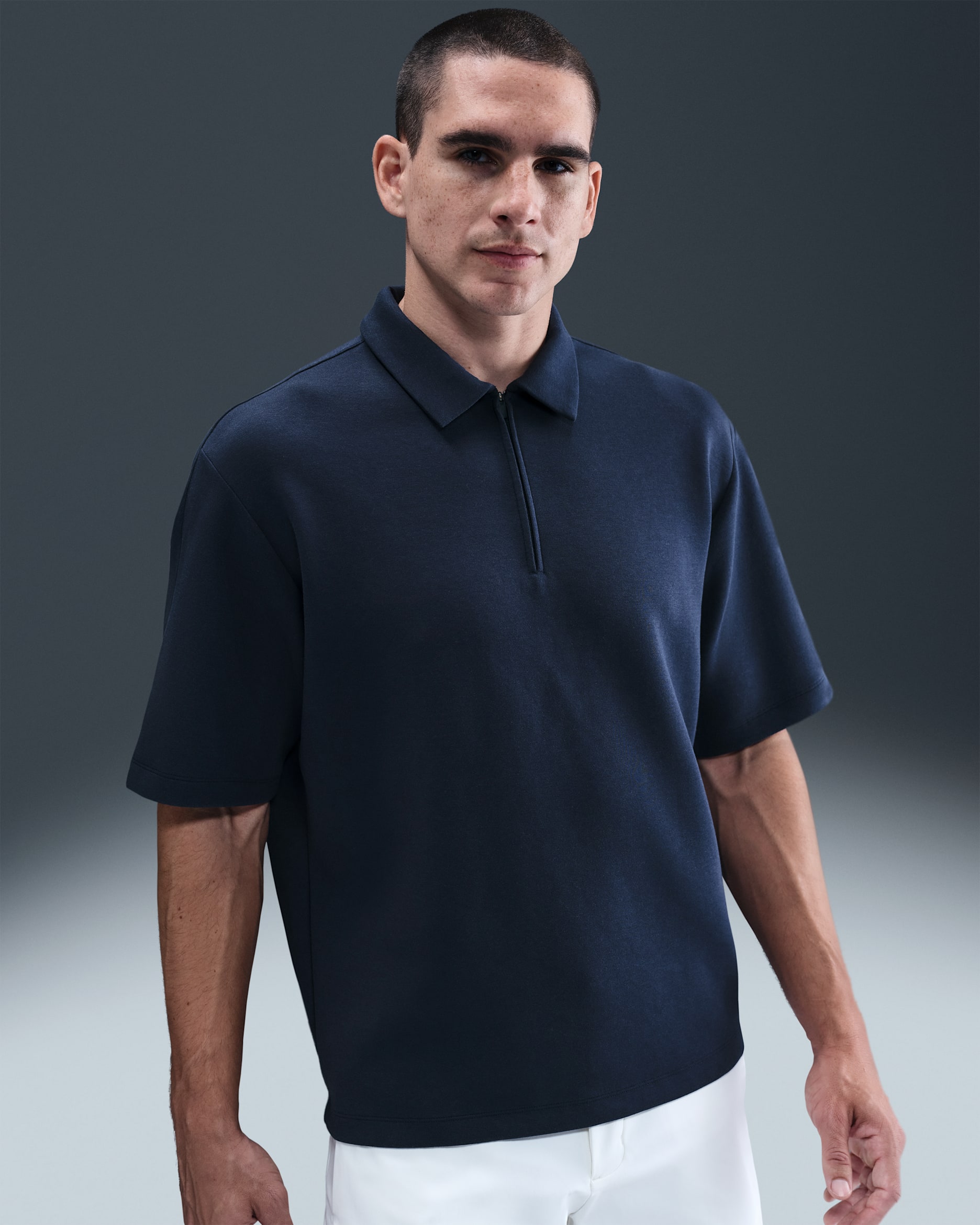 Polo Dri-FIT para hombre Nike 24.7 ImpossiblySoft - Obsidiana/Obsidiana oscuro