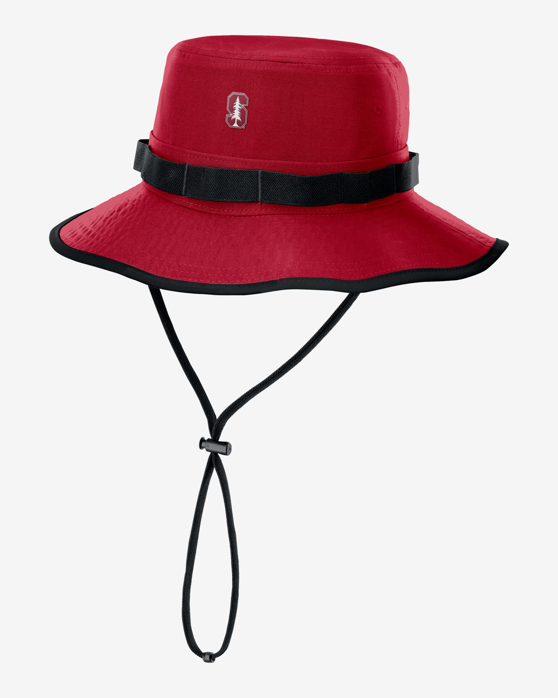 Gorro tipo pescador universitario Nike Dri-FIT para hombre Stanford Sideline Apex Gameday Boonie - Carmesí