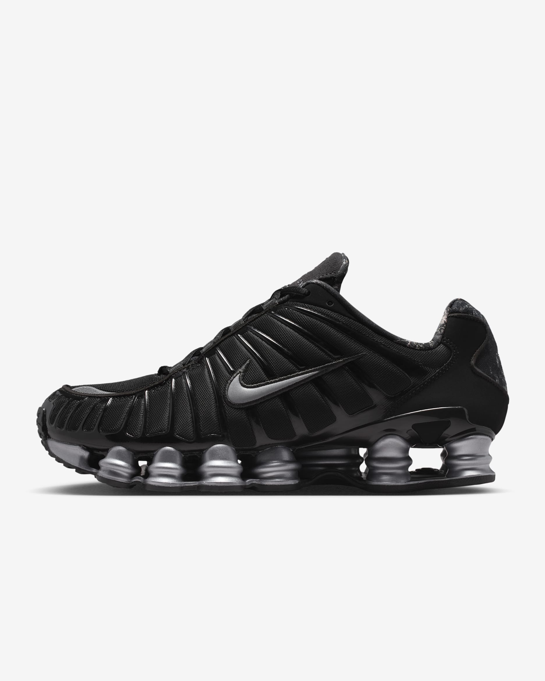 Chaussure Nike Shox TL pour homme - Noir/Metallic Cool Grey/Dark Smoke Grey