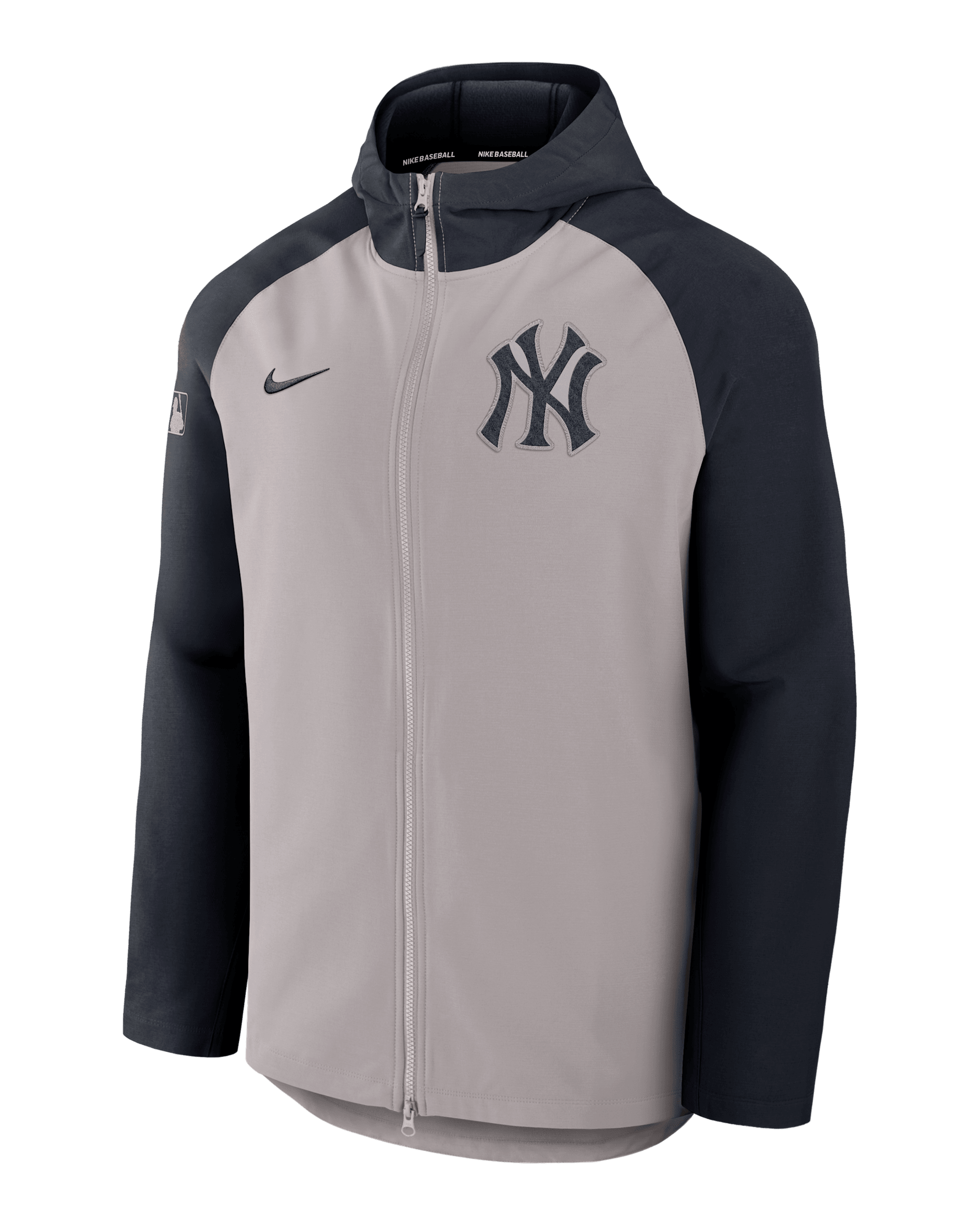 New York Yankees Authentic Collection Men’s Nike Therma MLB Full-Zip Jacket - Grey