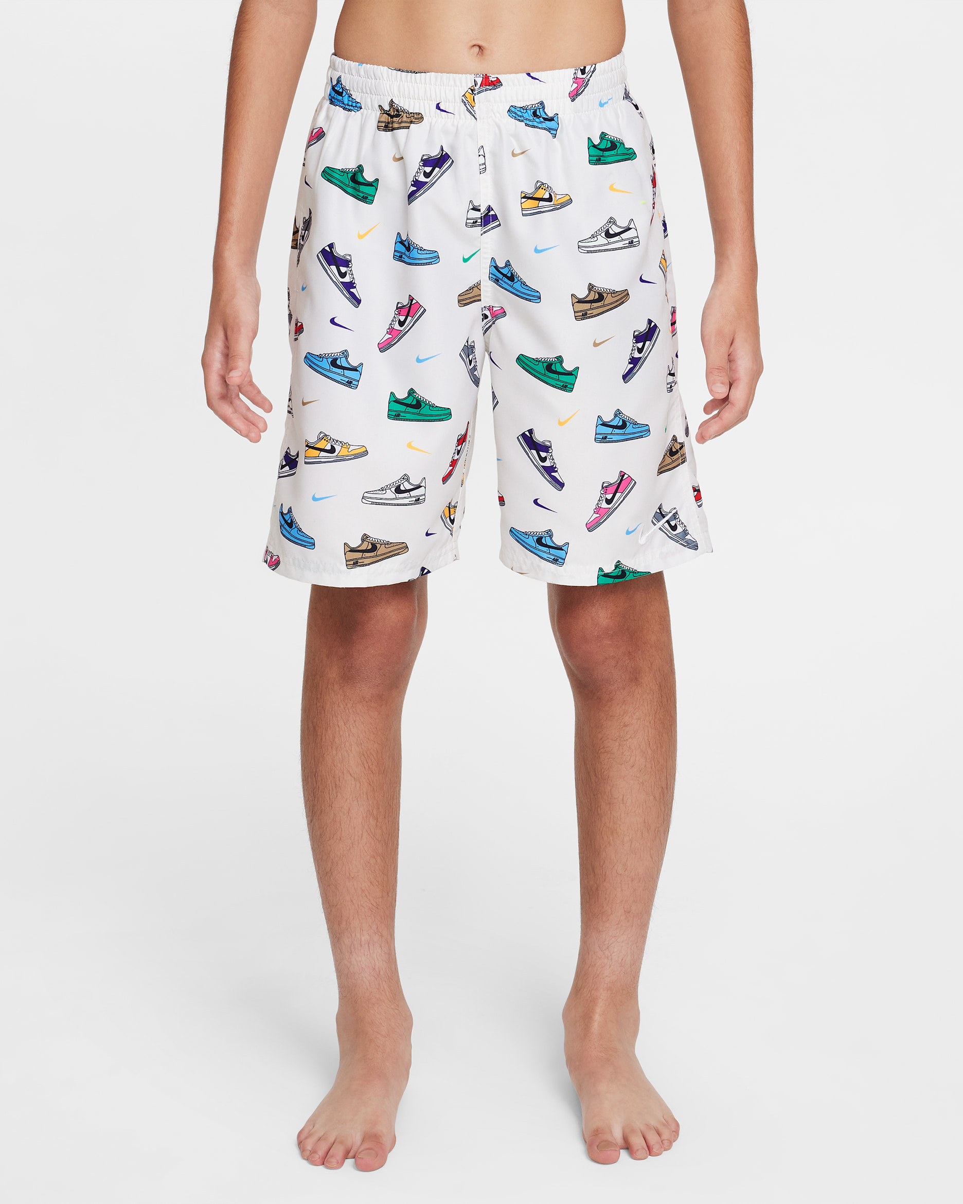 Nike Swim Breaker Big Kids' (Boys') 7" Brief-Lined Volley Short - Sail