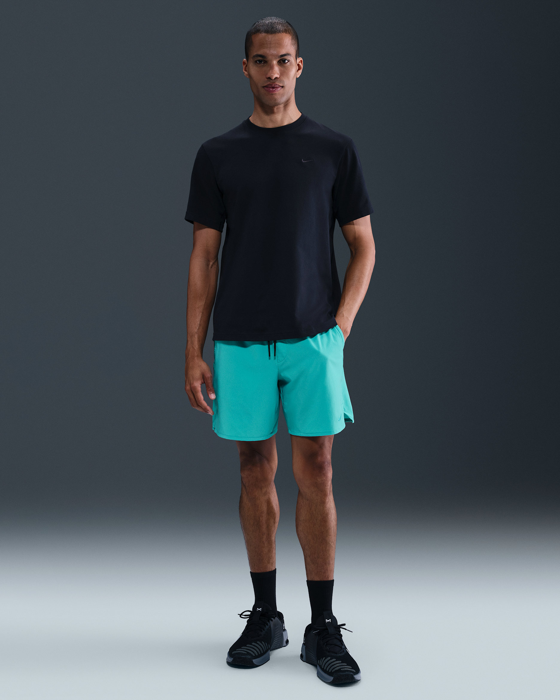 Shorts versátiles Dri-FIT de 18 cm sin forro para hombre Nike Unlimited - Cactus empolvado/Negro/Cactus empolvado