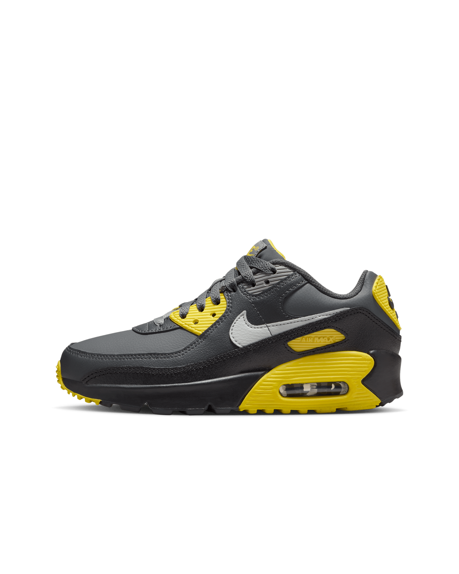 Nike Air Max 90 LTR Older Kids' Shoes - Lightning/Smoke Grey/Anthracite/Light Silver