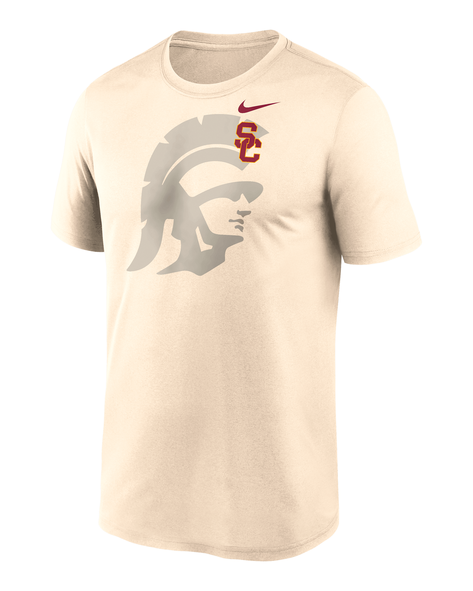 USC Campus Legend Shadow Logo Men's Nike Dri-FIT College T-Shirt - Natural