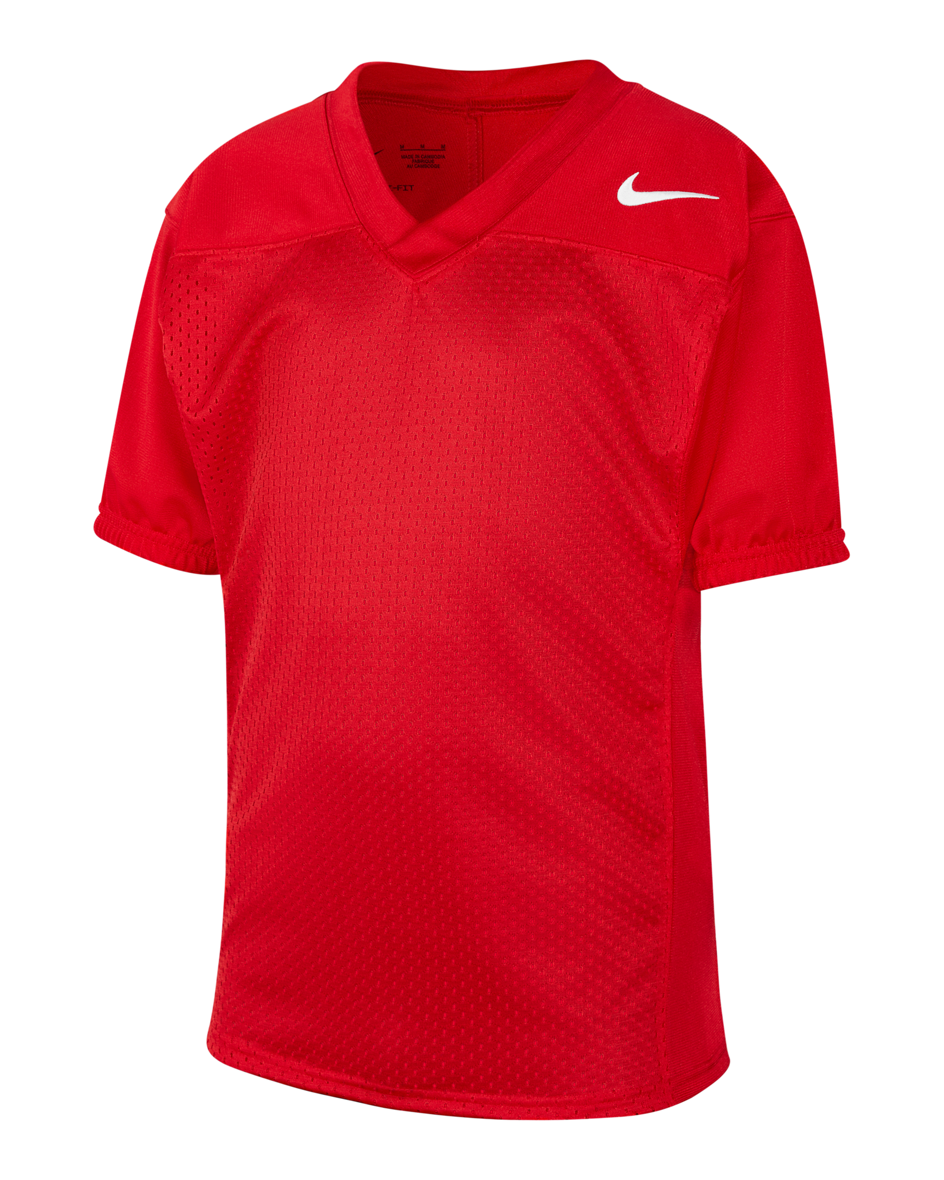 Jersey de fútbol americano para niños talla grande Nike Practice - Escarlata team/Blanco team