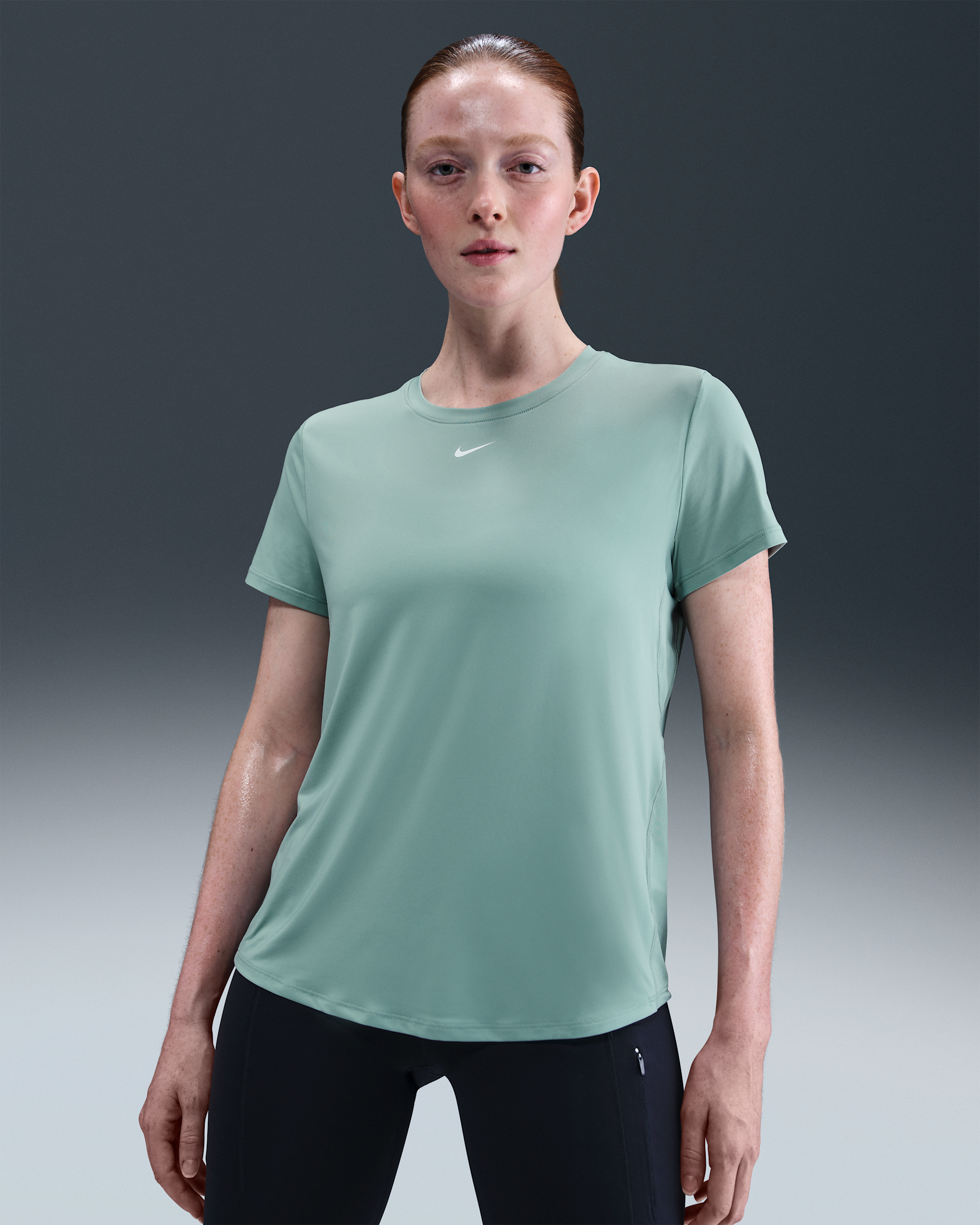 Nike One Classic Dri-FIT Kurzarm-Oberteil für Damen - Cannon/Weiß