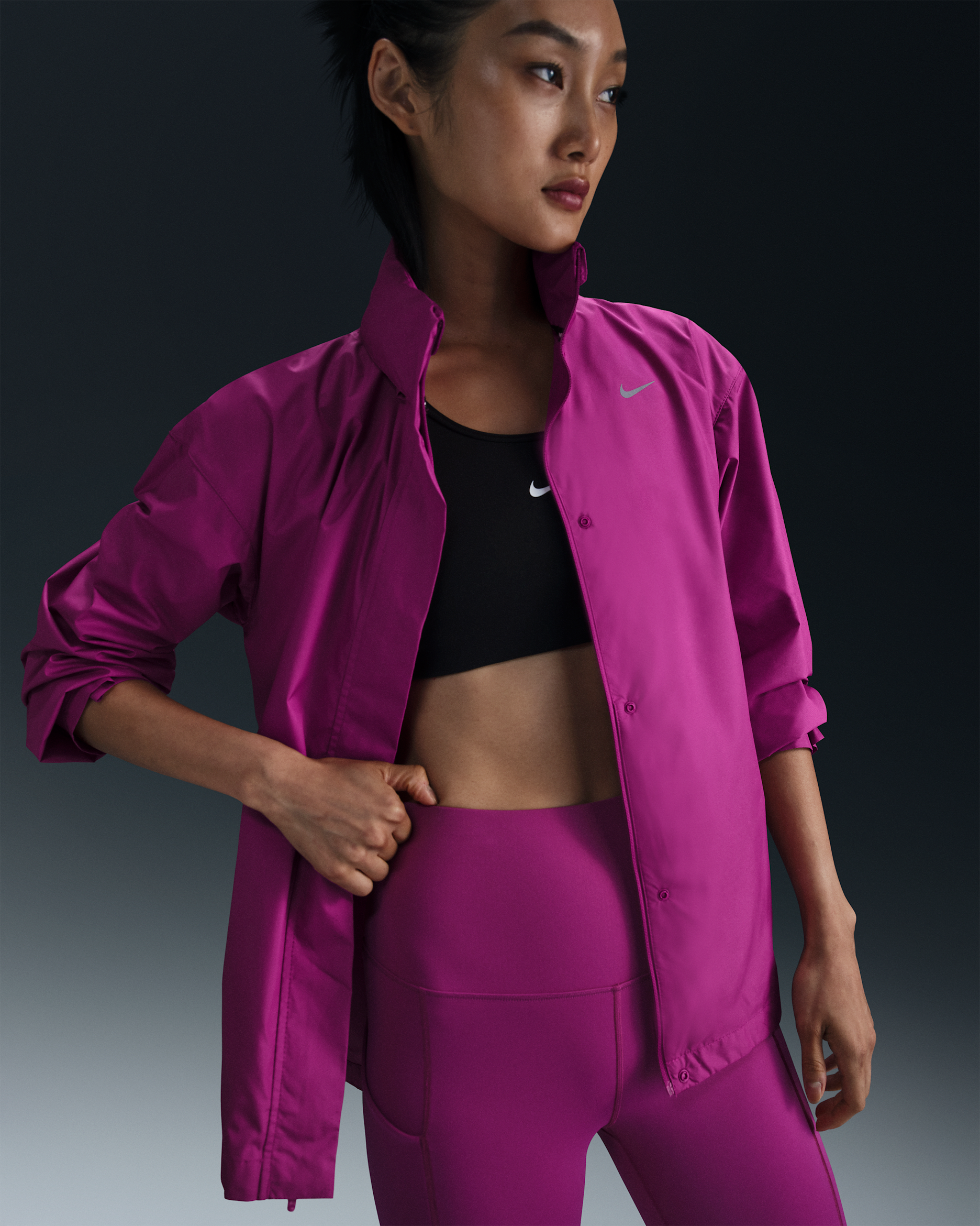Nike Fast Women's Repel Running Jacket - Hot Fuchsia