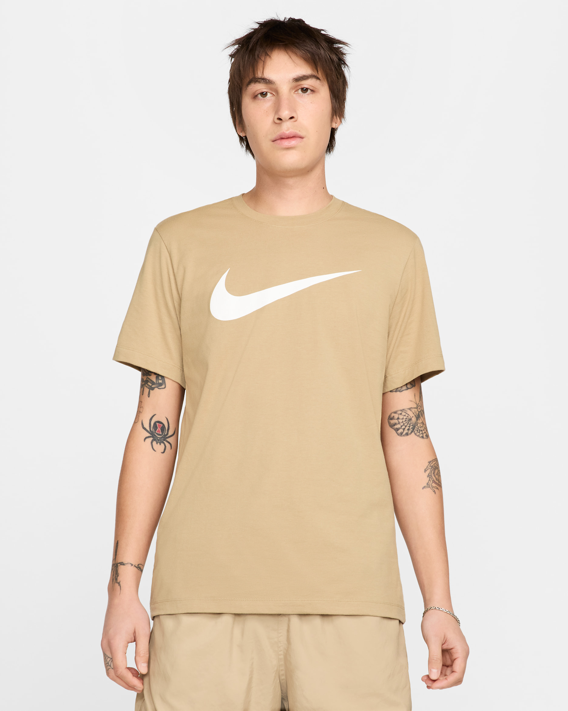 Playera para hombre Nike Sportswear Swoosh - Beige paracaídas