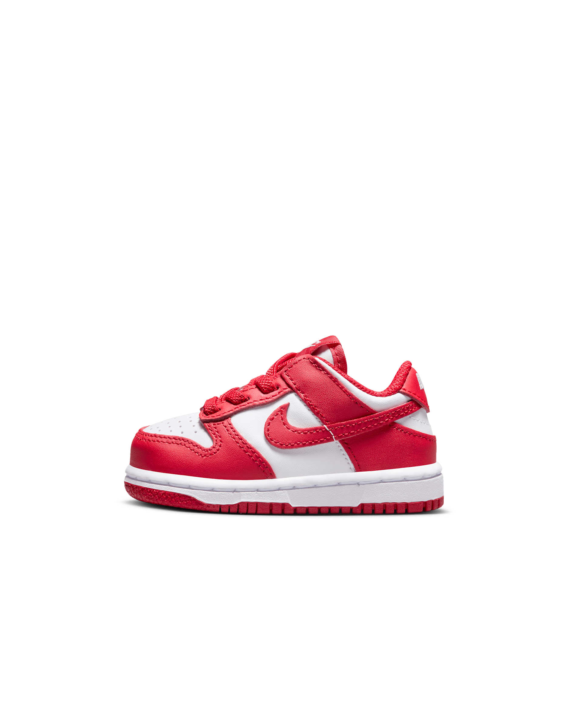 Nike Dunk Low Baby/Toddler Shoes - White/White/University Red