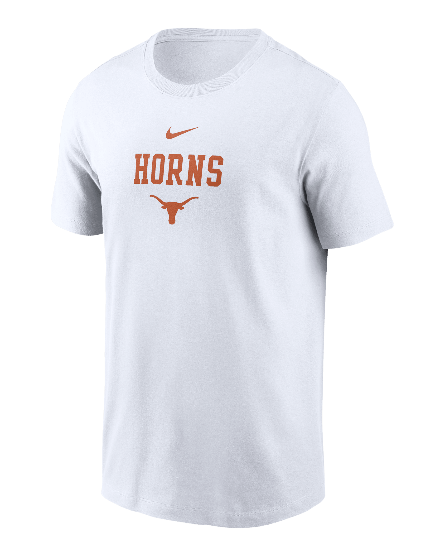 Texas 2-Hit Stacked Men's Nike College T-Shirt - White
