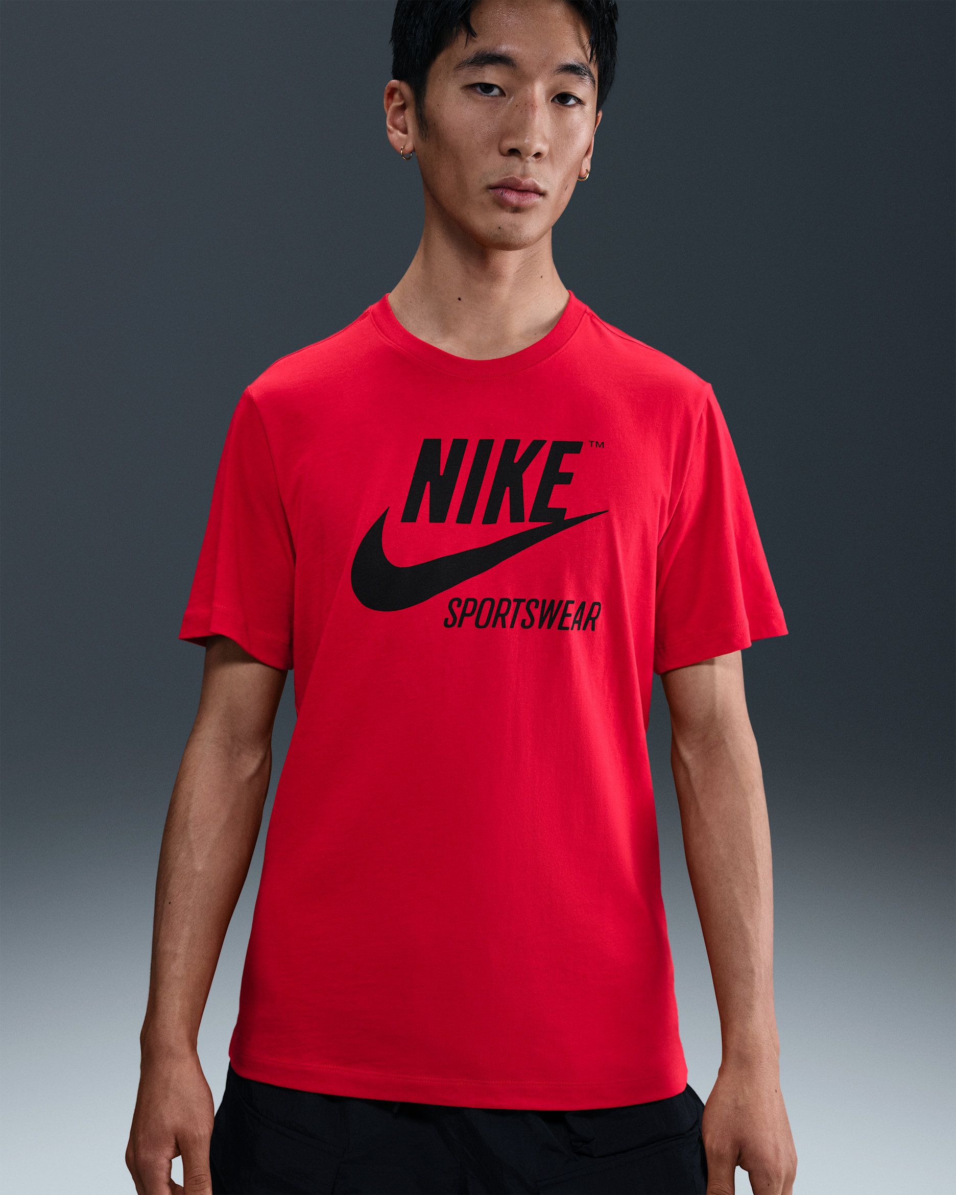 ナイキ スポーツウェア メンズ Tシャツ - ユニバーシティレッド/ブラック