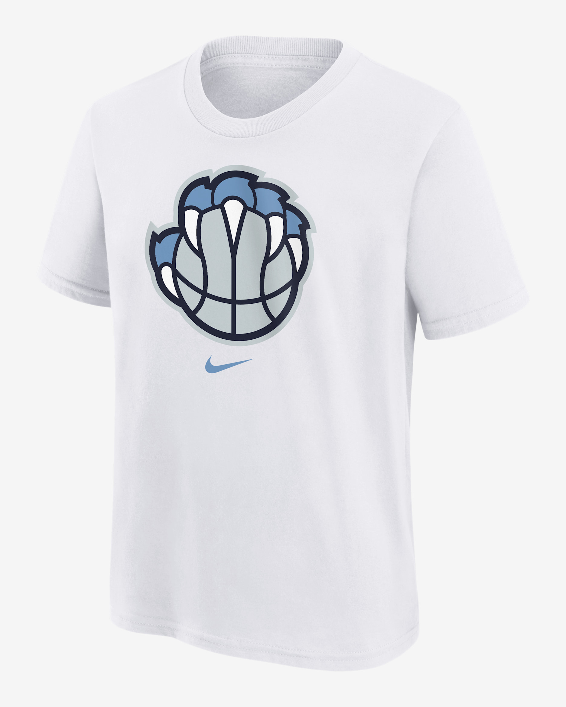 Playera de manga corta para niños talla grande Memphis Grizzlies Essential City Edition - Blanco