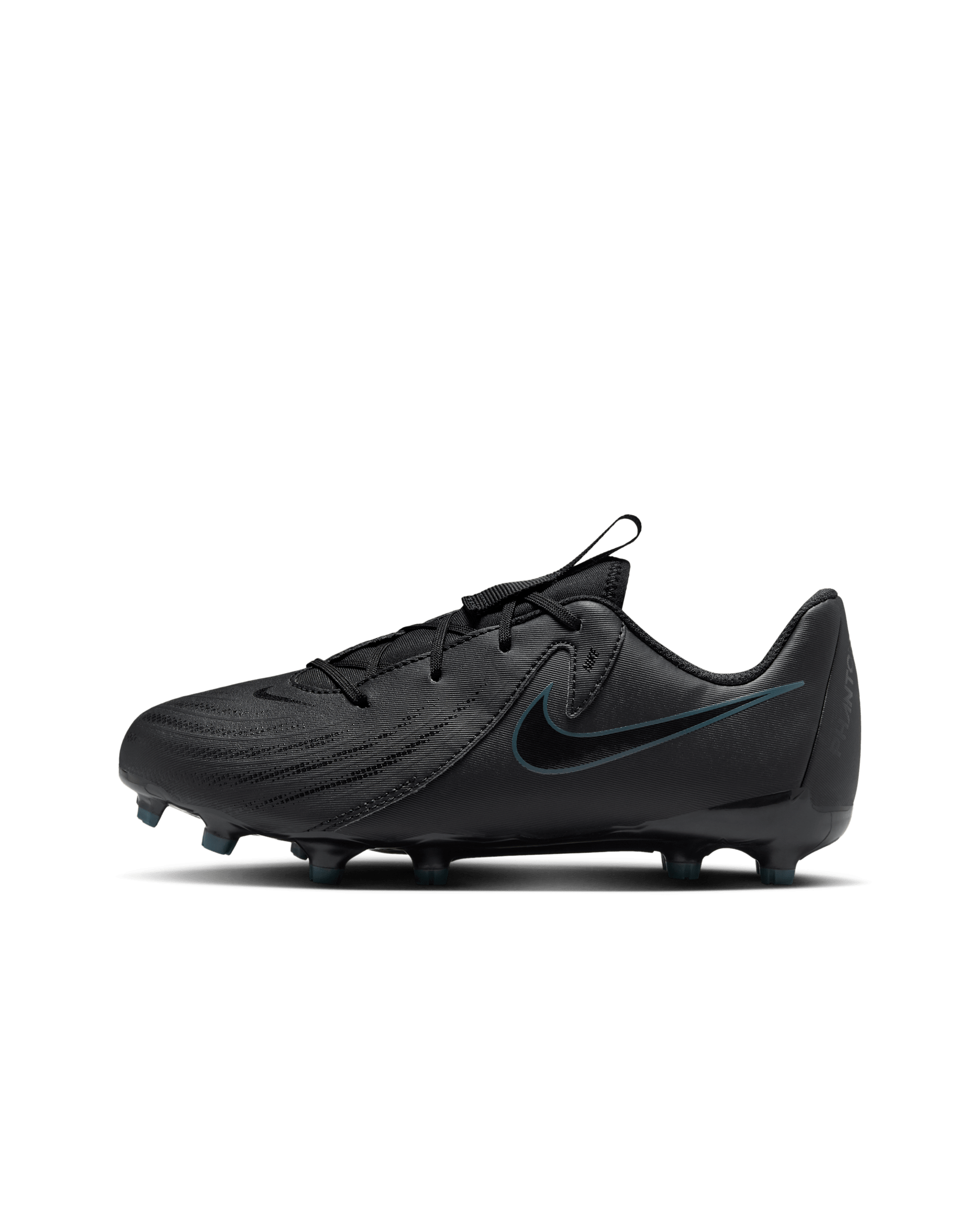 Nike Jr. Phantom GX 2 Academy Younger/Older Kids' Multi-Ground Low-Top Football Boot - Black/Deep Jungle/Black