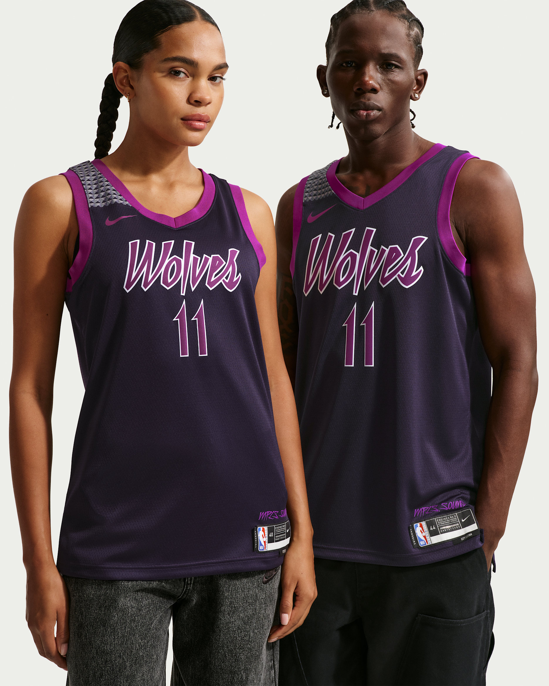 Naz Reid Minnesota Timberwolves City Edition Men's Nike NBA Swingman Jersey - Purple Dynasty
