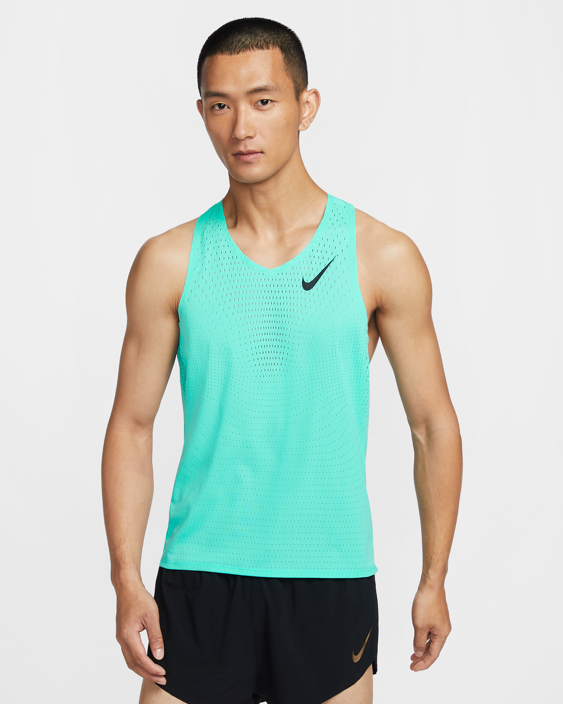 Nike AeroSwift Men's Dri-FIT ADV Running Vest - Hyper Turquoise/Black