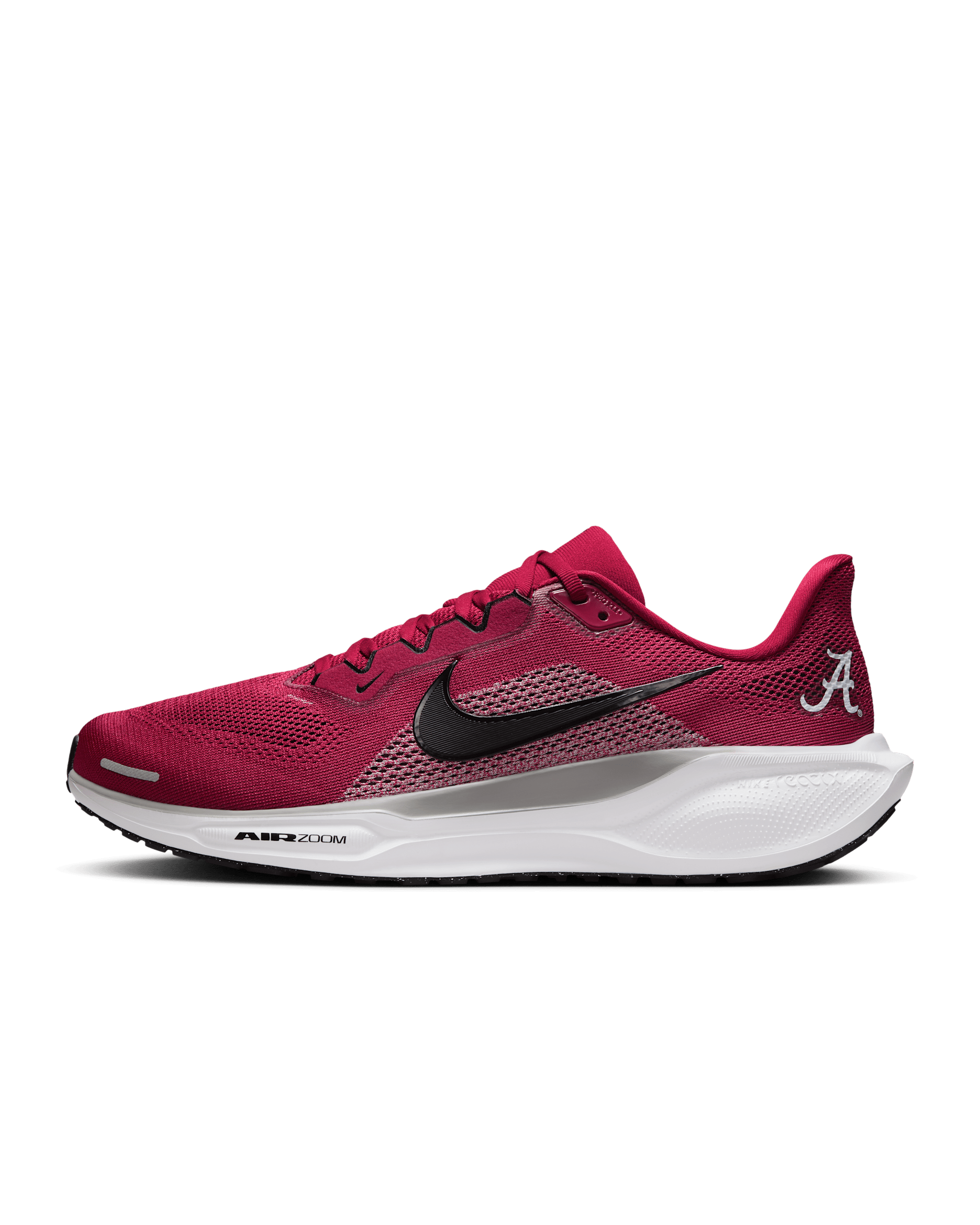 Alabama Pegasus 41 Men's Nike College Road Running Shoes - Team Crimson/Pewter Grey/Black