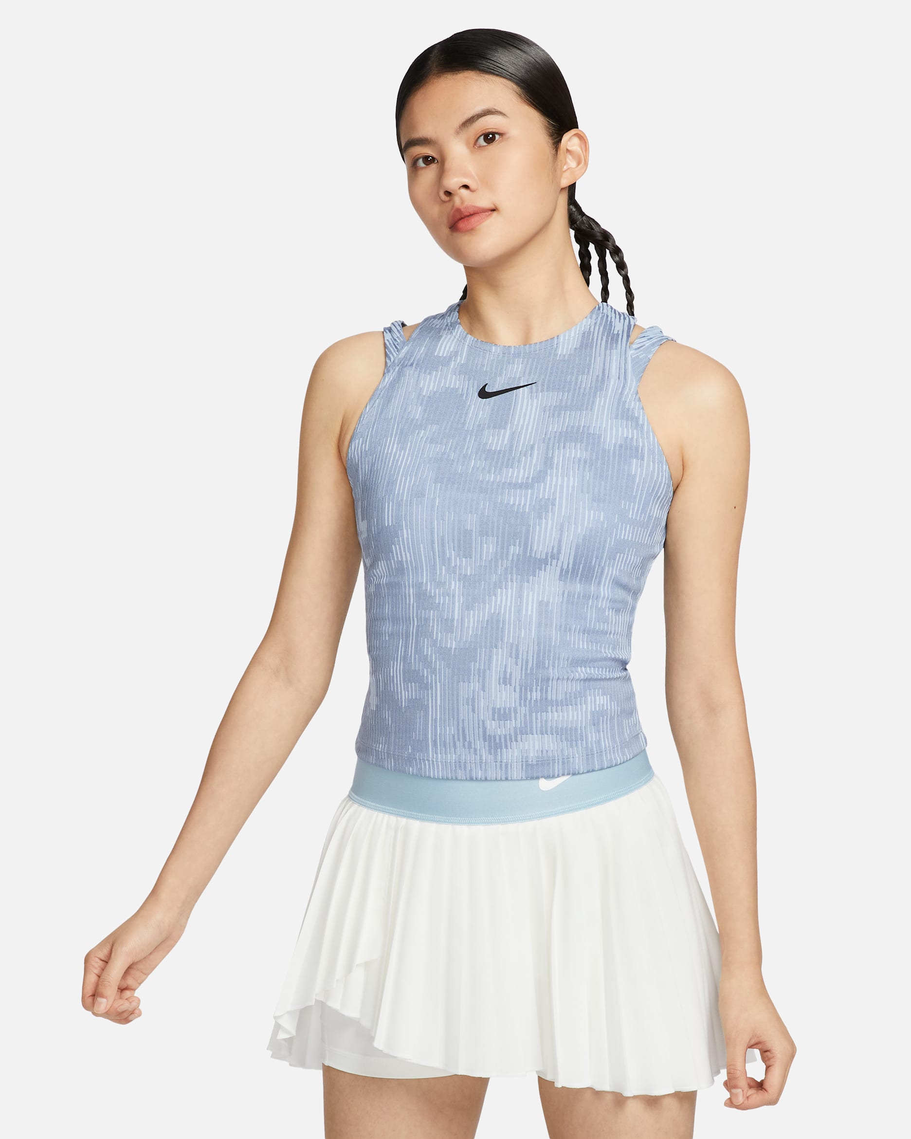 NikeCourt Slam Women's Tank Top - Ashen Slate/Black