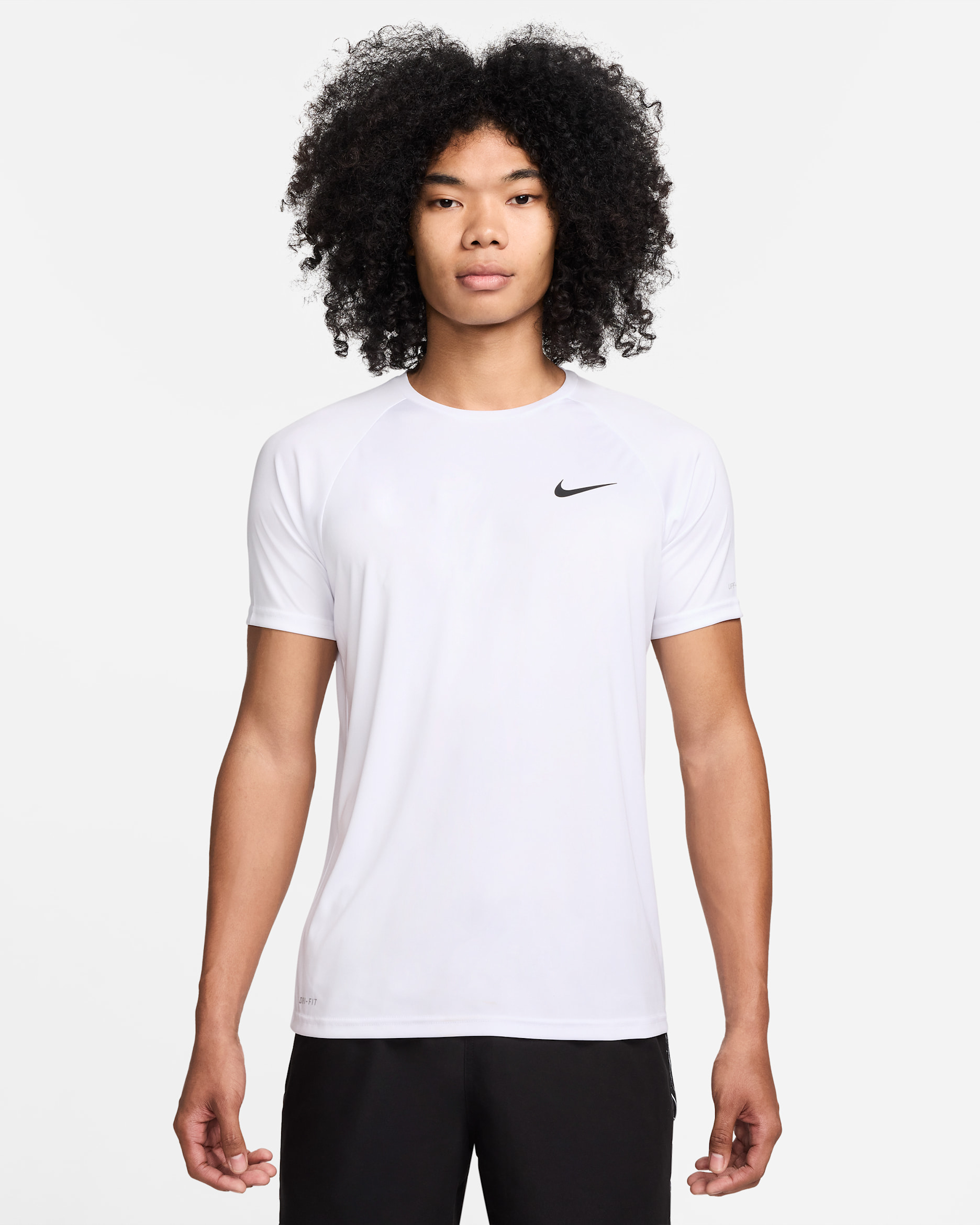 Nike Swim Hydroguard Essential Men's Dri-FIT UV Short Sleeve Top - White