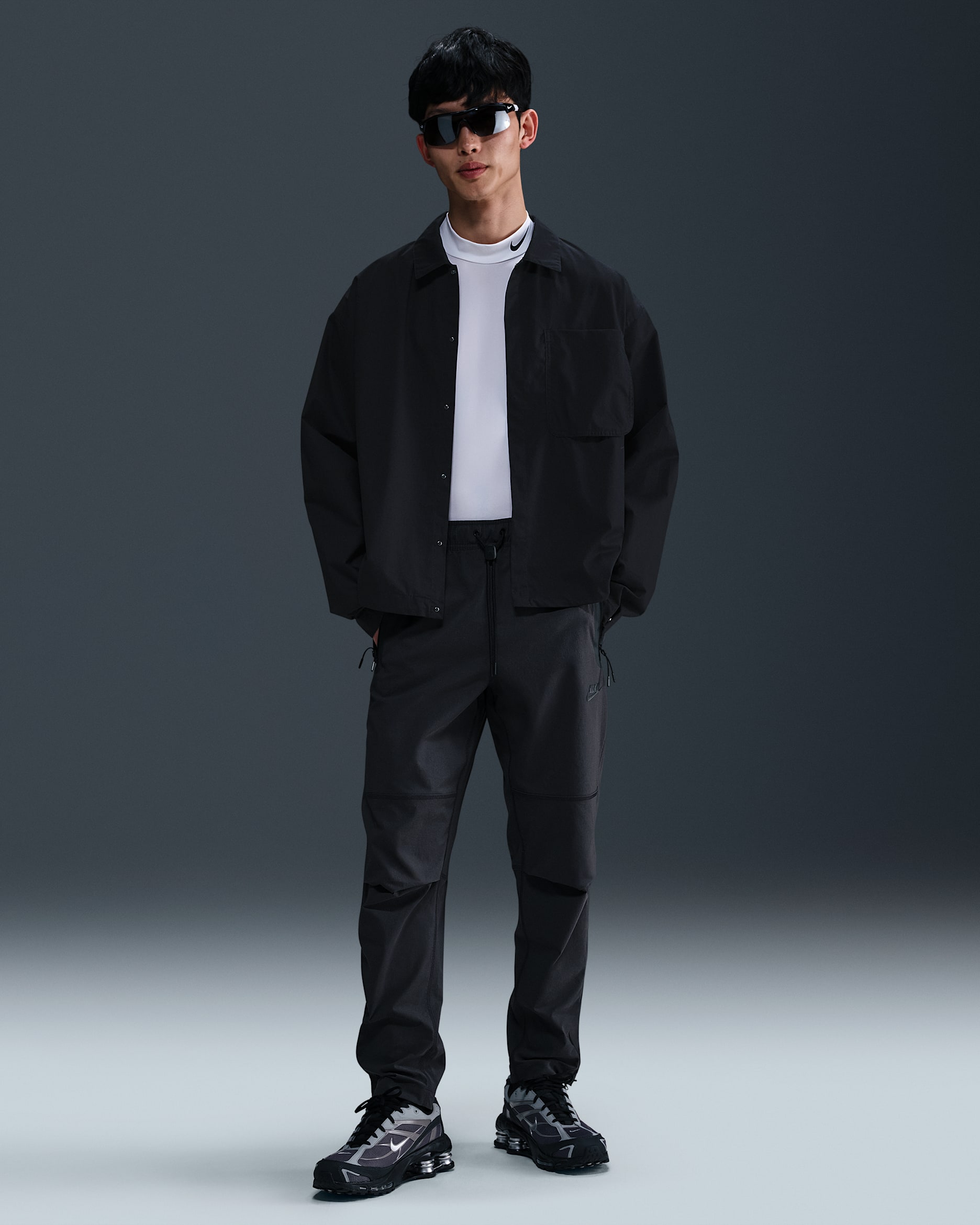 Nike Tech Men's Woven Pants - Anthracite/Black